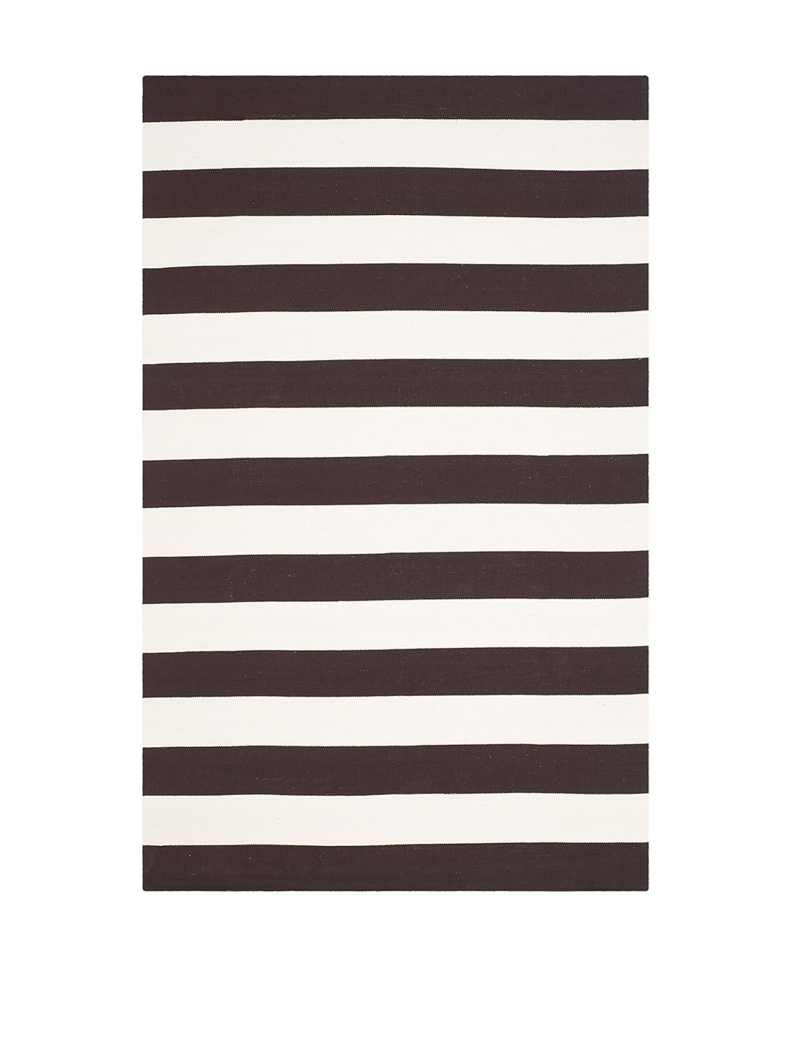 Montauk MTK712 Hand Woven Indoor Accent Rug - Chocolate/Ivory - 3'x5' - Safavieh