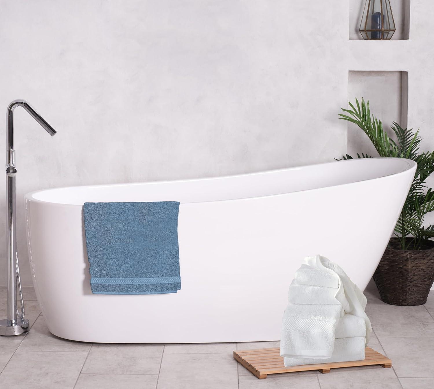 A1 Home Collections LLC A1HC Bath Towel Set, 500 GSM 100% Ring Spun Cotton, Oeko-Tex Green Certified, Zero Twist, Ultra Soft, Quick Dry Towel Sets