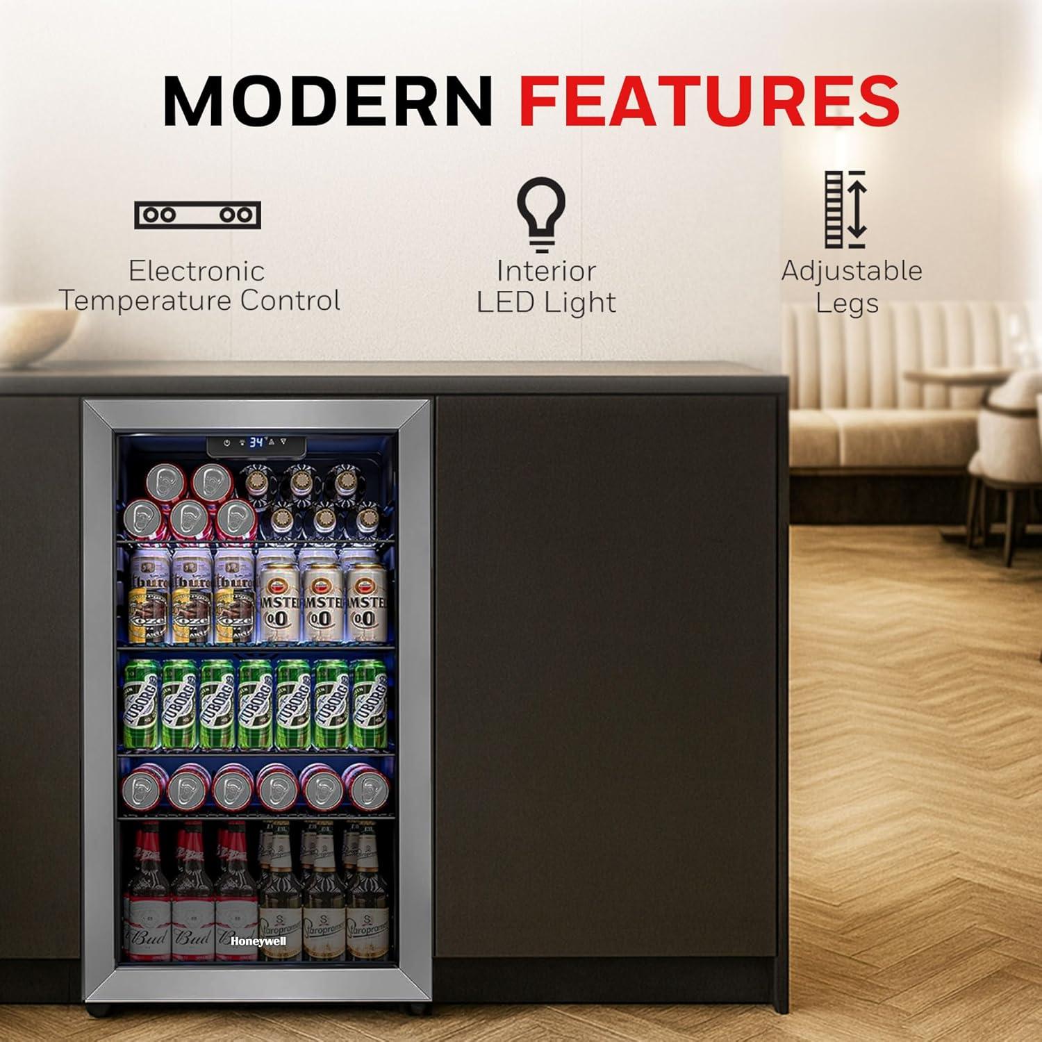 Honeywell 116 Cans (12 oz.) Freestanding Beverage Refrigerator & Reviews | Wayfair