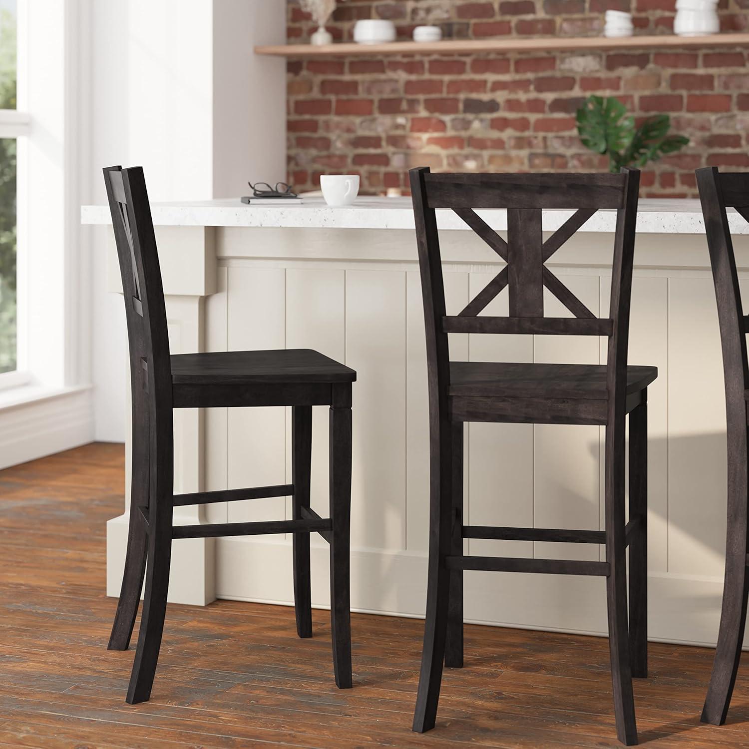 Taylor & Logan Bakersville Solid Wood Counter Stool (Set of 2)