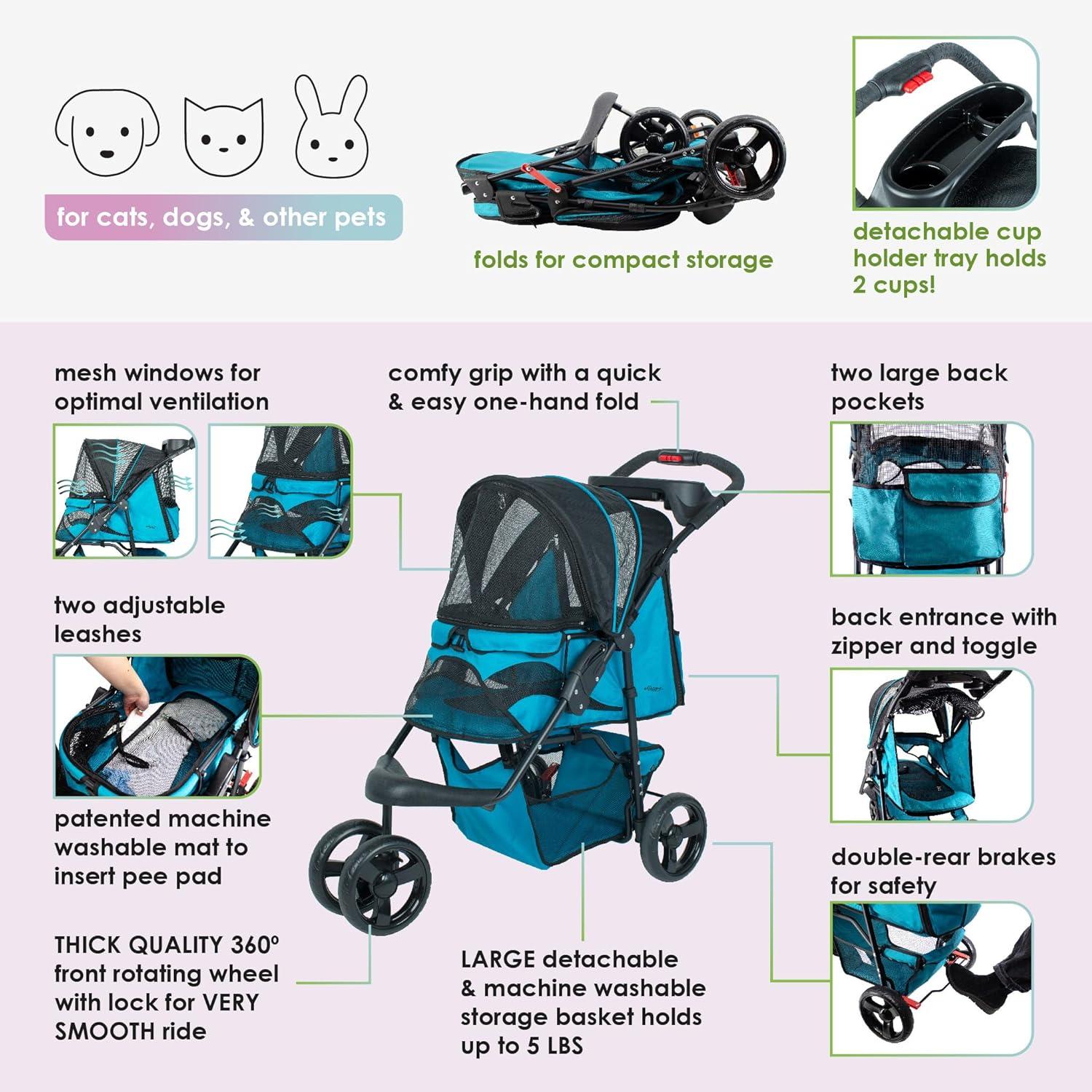 Petique Durable Folding Standard Stroller