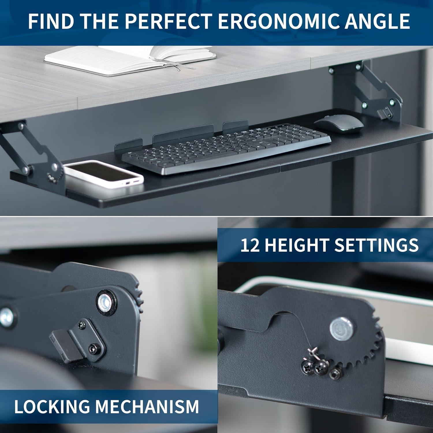 2.2'' H x 26.8'' W Keyboard Tray/Drawer