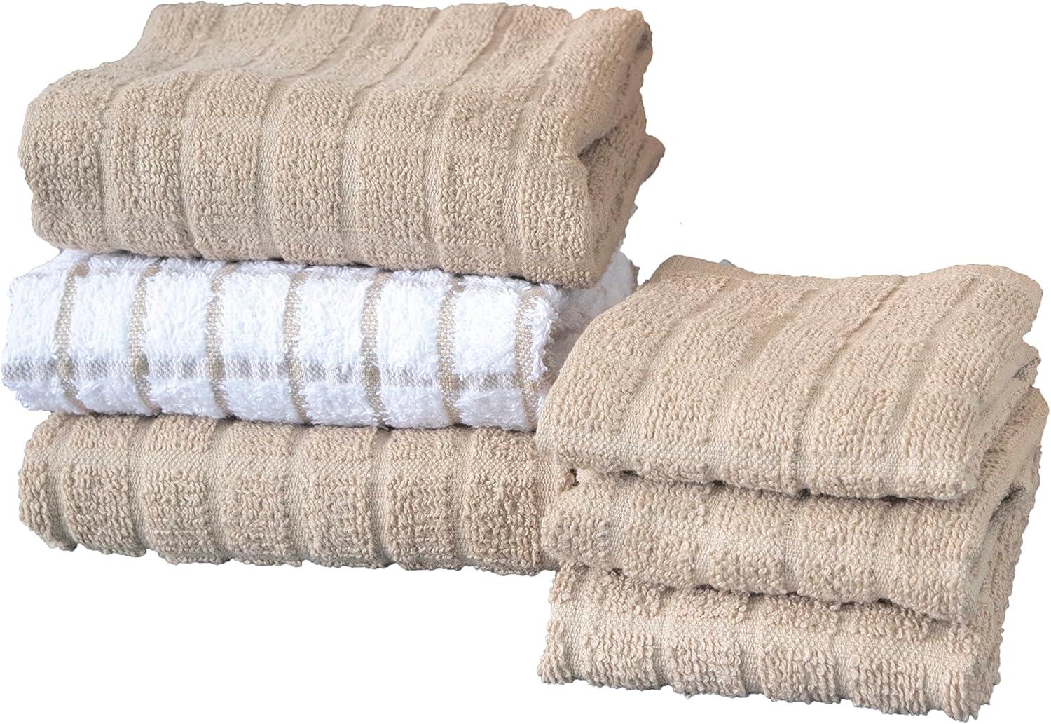 Cotton Plaid Kitchen Towel Linen Set