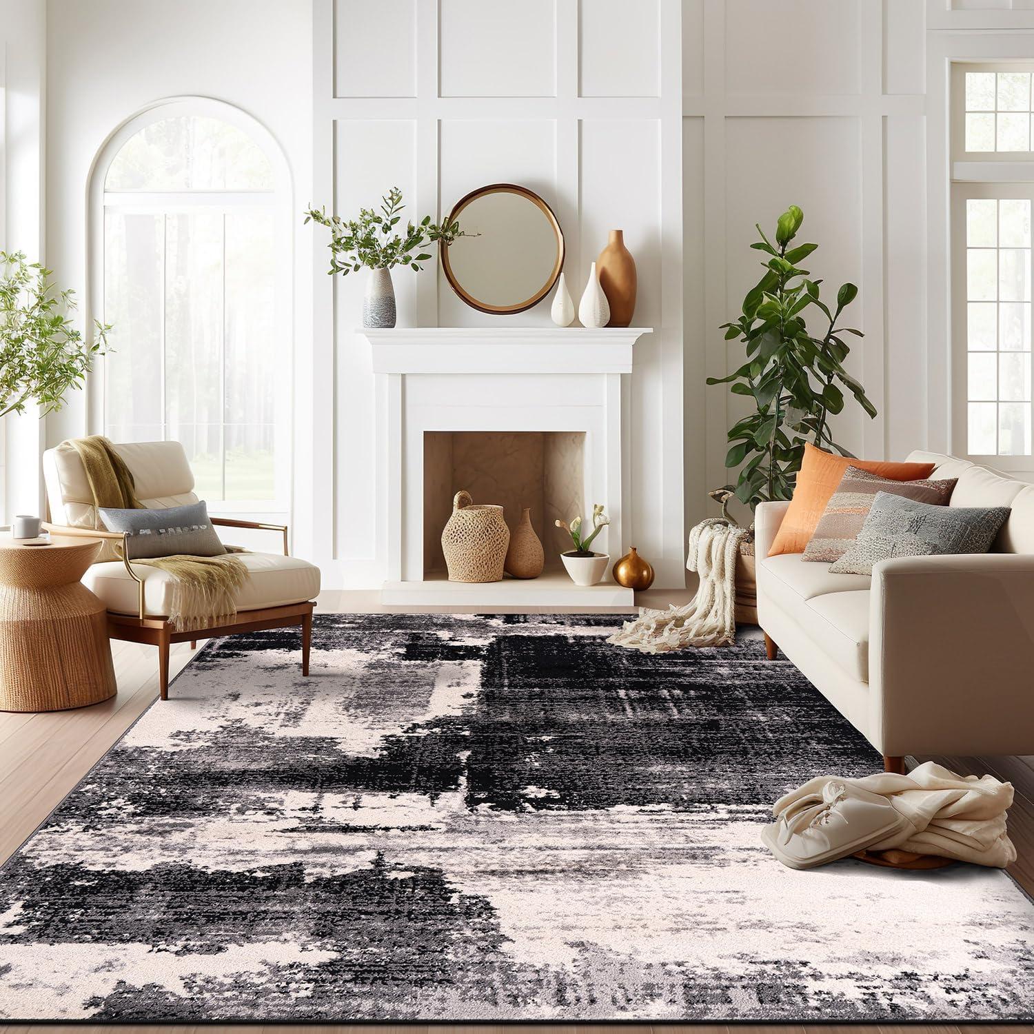 World Rug Gallery Modern Abstract Design Area Rug