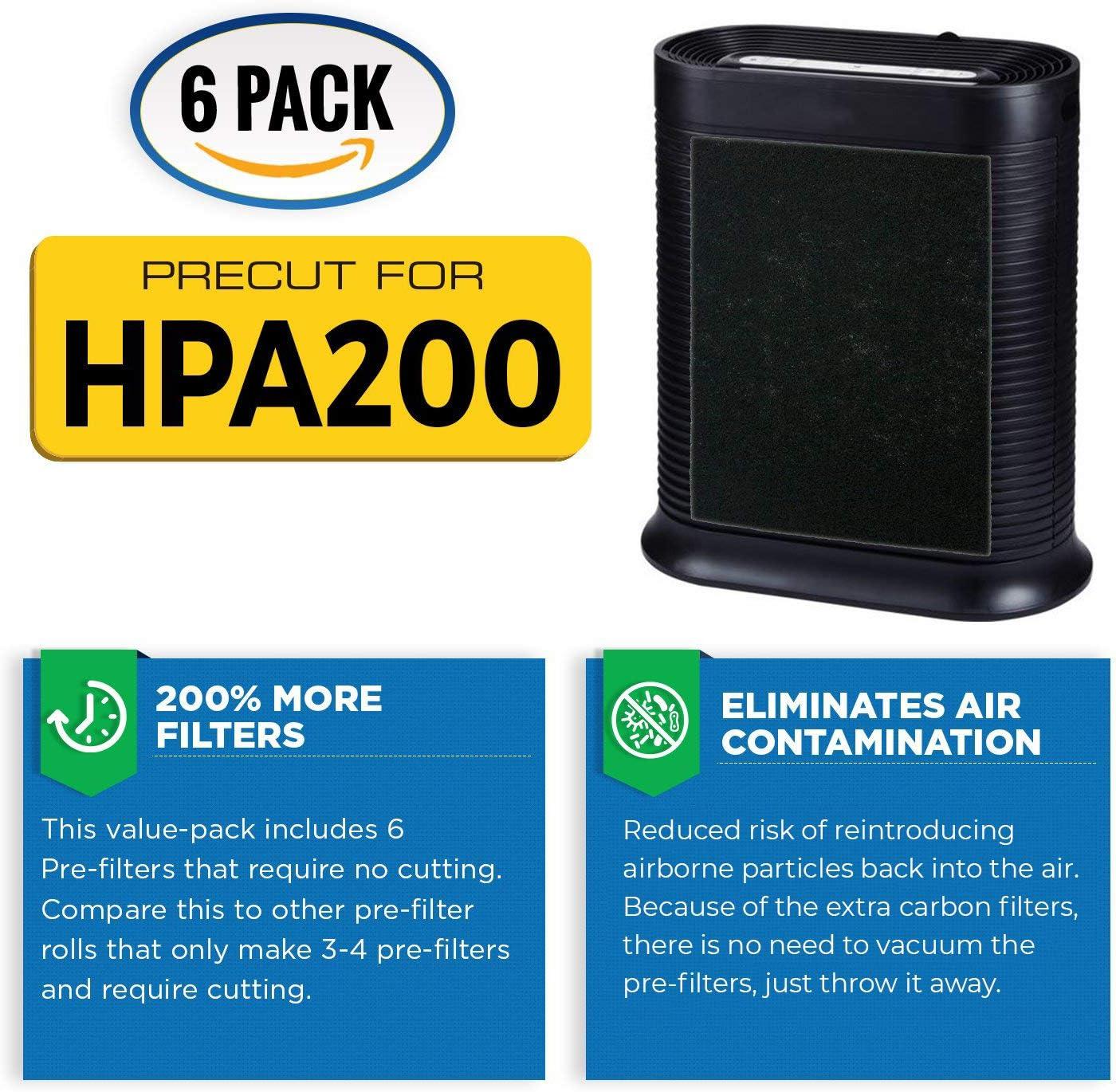 Black Activated Carbon Pre-Filters for HPA200 Air Purifier