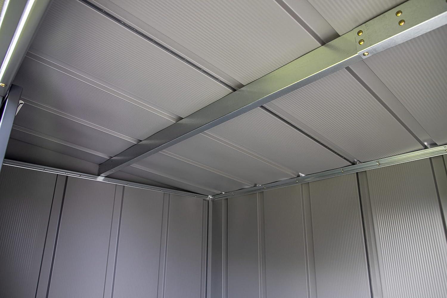 Arrow 8 ft. W x 4 ft. D Galvanized Steel Vertical Storage Shed