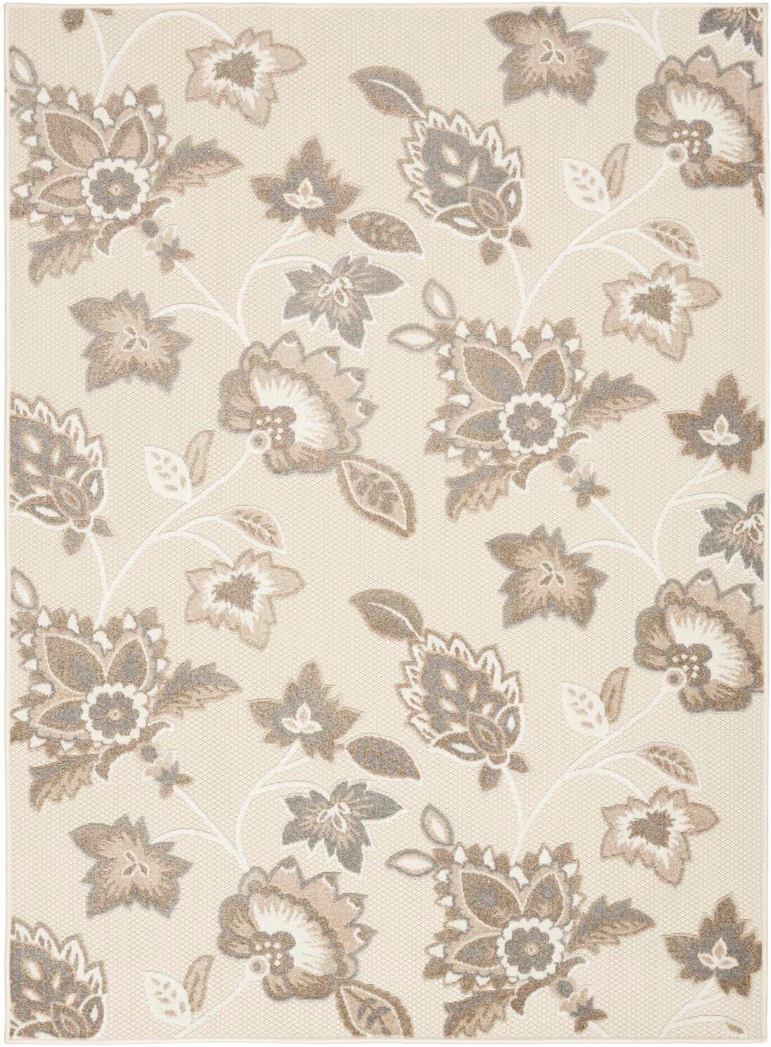 Nourison Aloha Floral Farmhouse Outdoor Rug