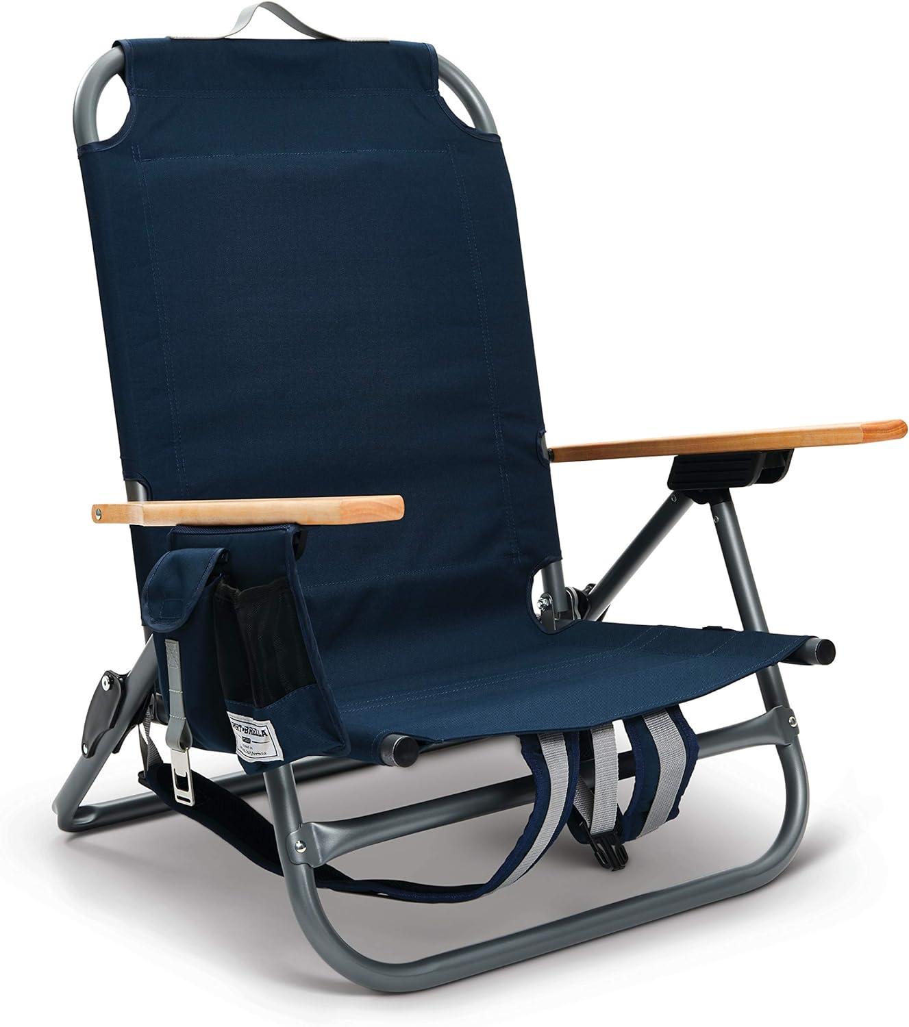 Sport-Brella SunSoul Folding Light-Weight Blue Backpack Beach Chair