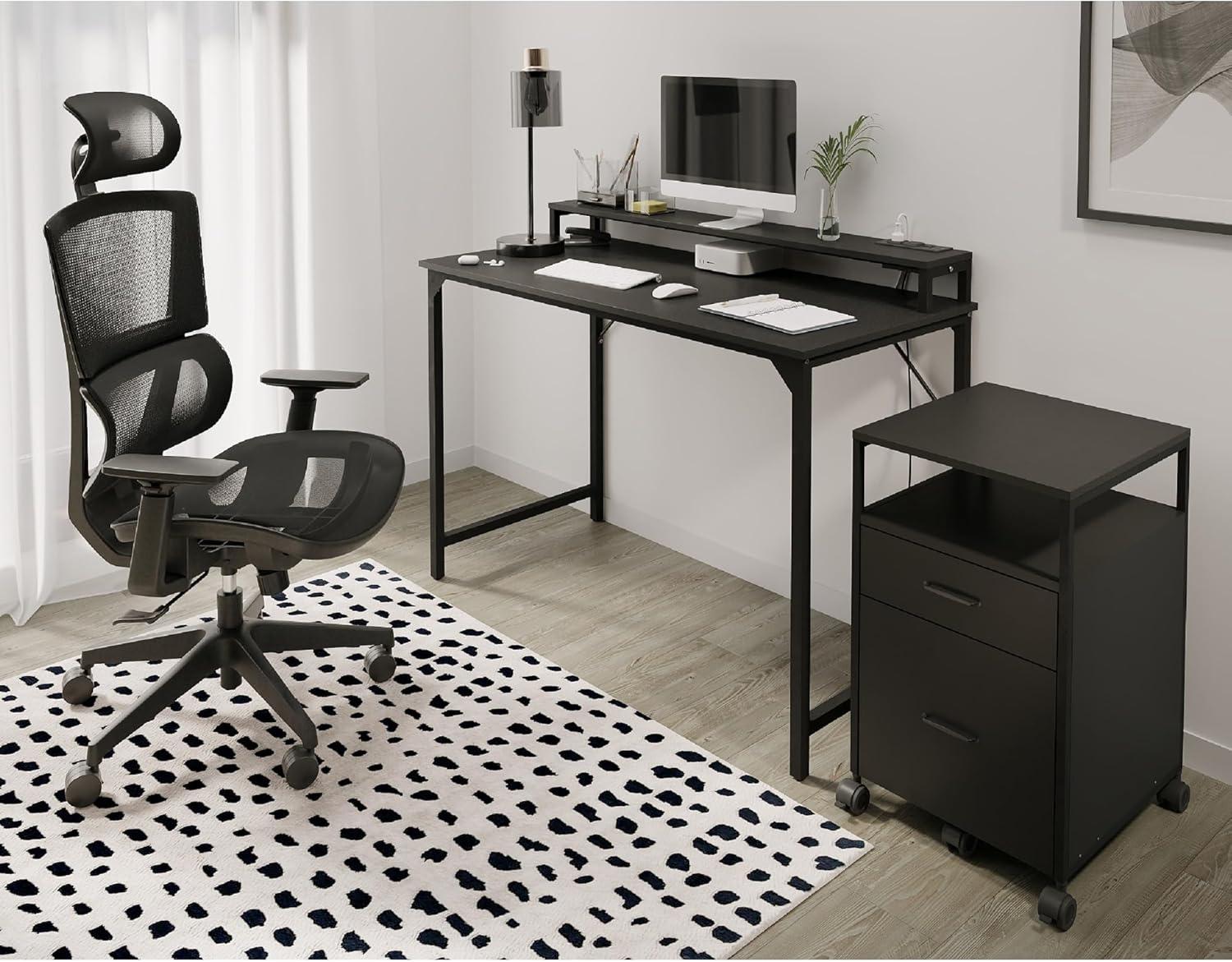 Realspace® Radano Mesh High-Back Executive Office Chair, Black, BIFMA Compliant