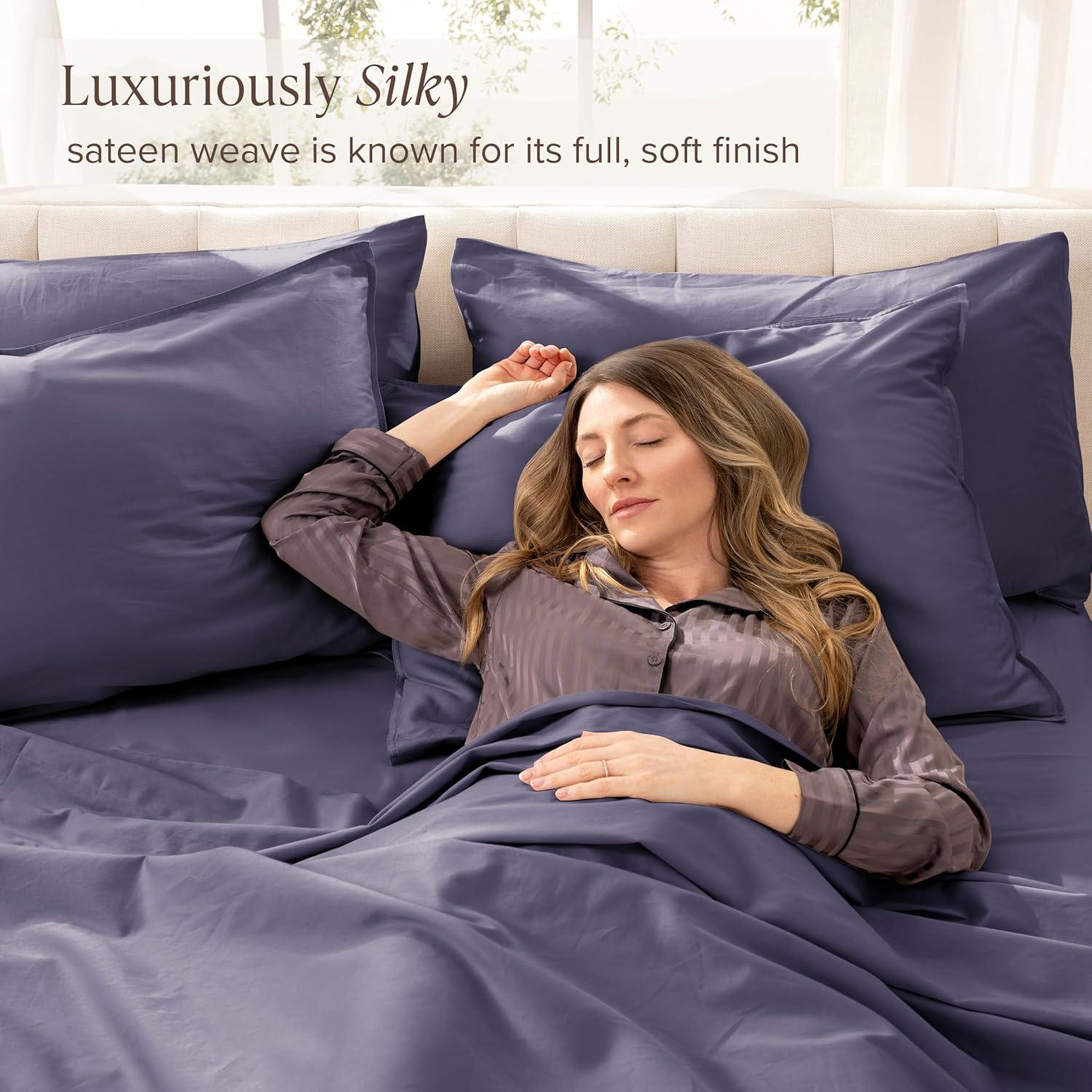 Bare Home 400 Thread Count Sateen Sheet Set