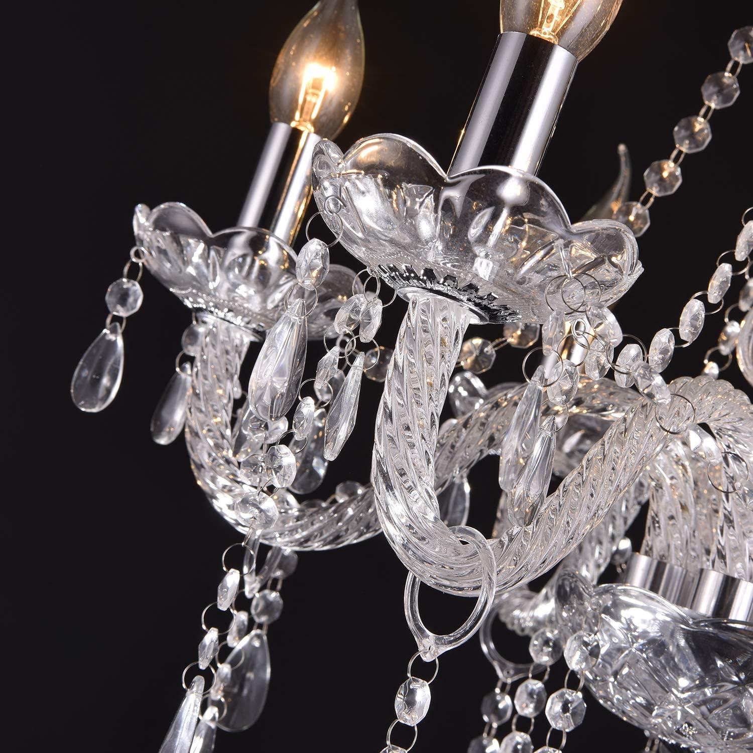 Classic European Crystal Candle Chandelier with 10 Lights