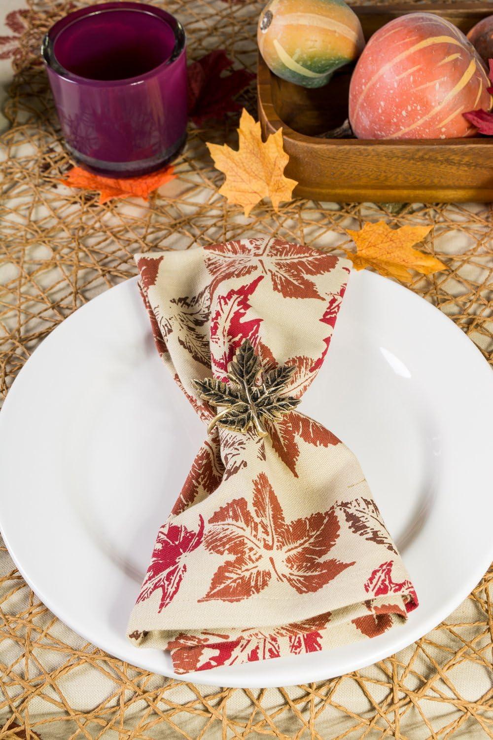 Rustic Leaves Napkin (Set of 6)