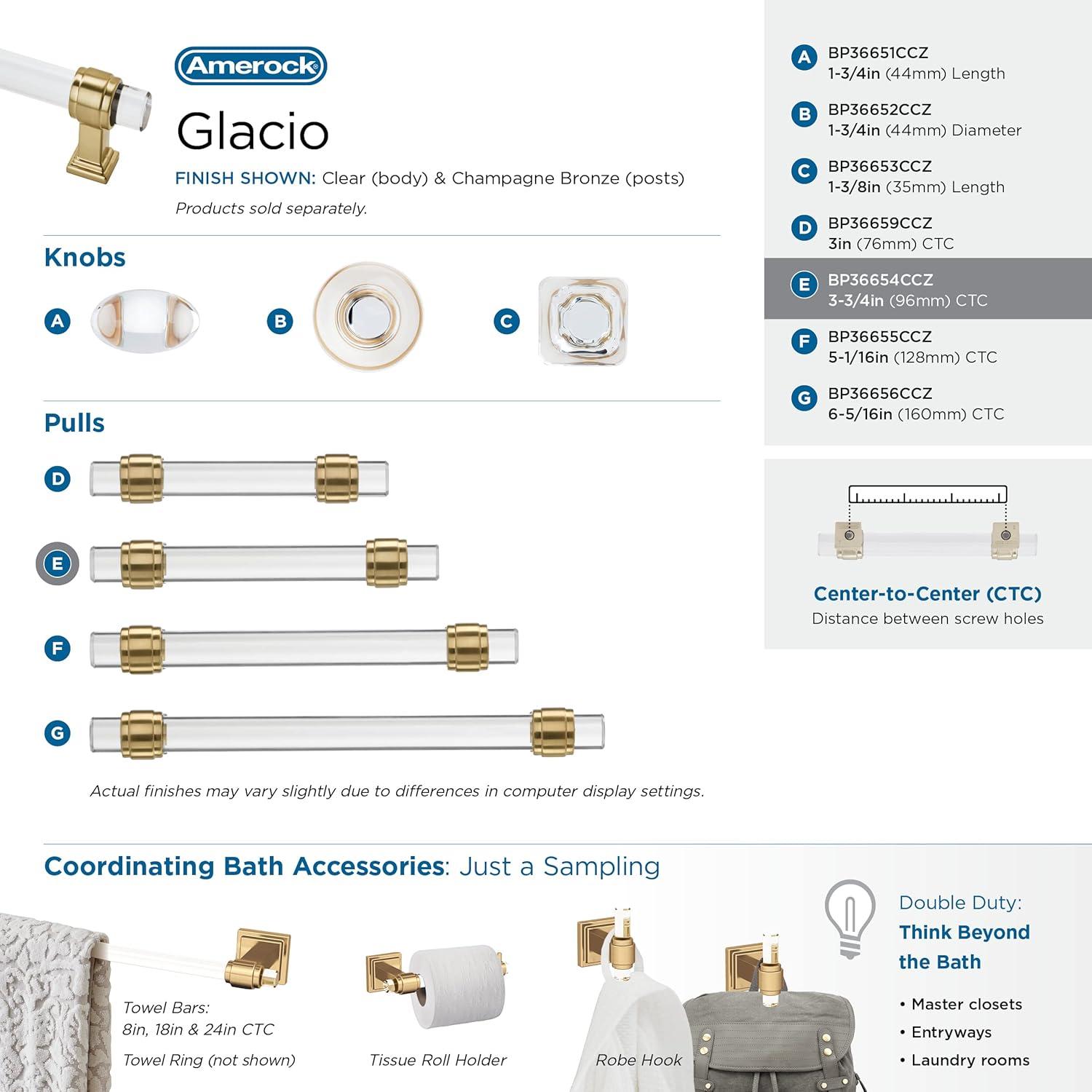 Glacio 3 3/4" Center to Center Bar Pull