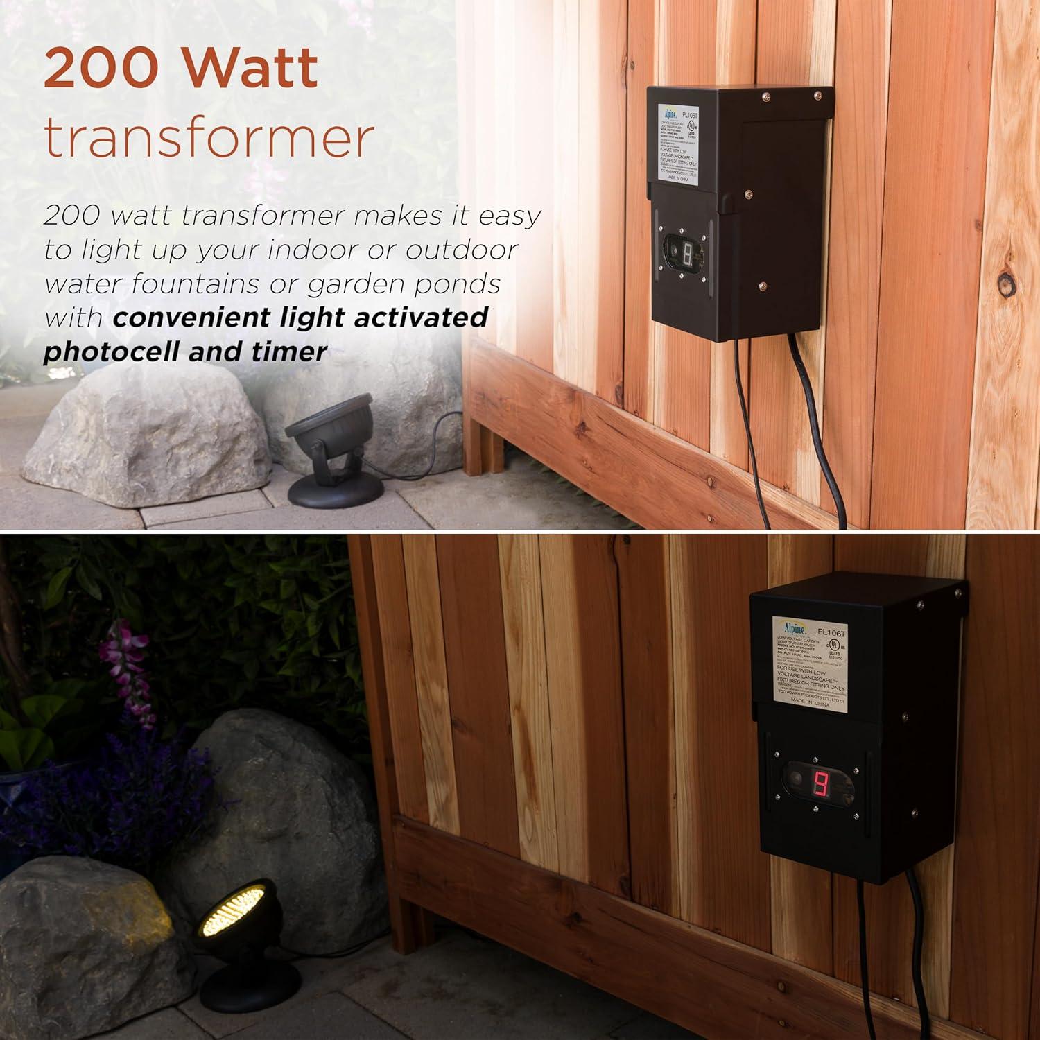 200 Watt Transformer with Timer and Photo Cell