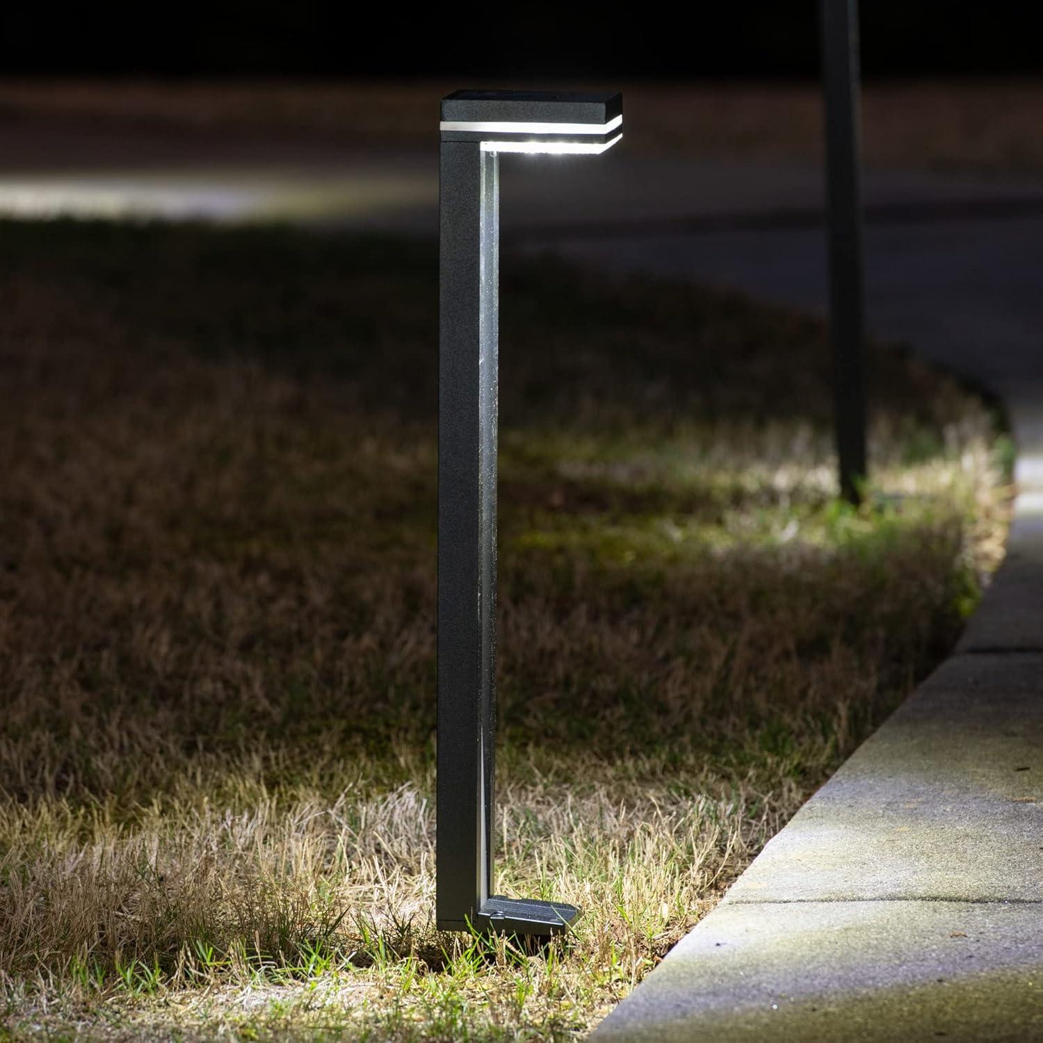 Sentry Modern 60 Lumens Solar Outdoor LED Landscape Pathway Light - 2 Pack