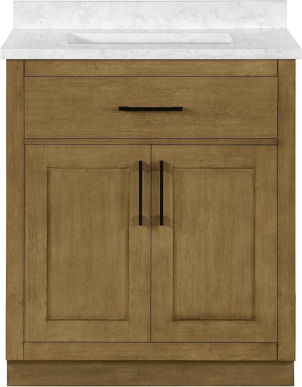 OVE Decors Athea 72 in. W Bath Vanity with Premium Countertop and Power Bar