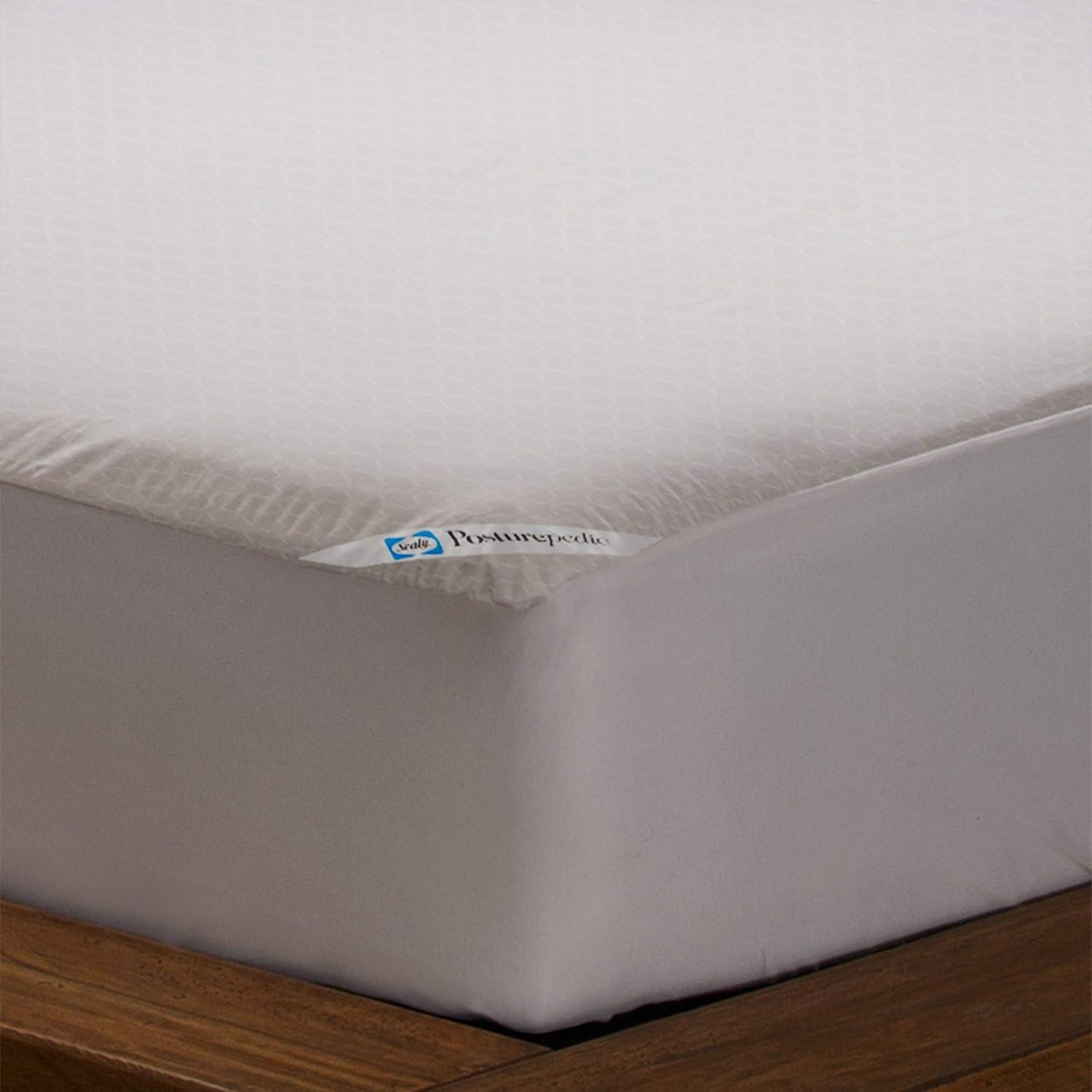 Posturepedic Allergy Zippered Hypoallergenic Waterproof Fitted Mattress Protector