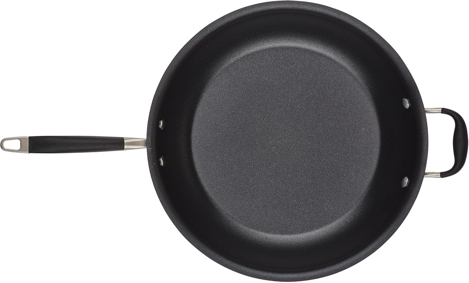 Anolon Advanced Home Hard Anodized Nonstick Frying Pan / Skillet with Helper Handle, 14.5 Inch