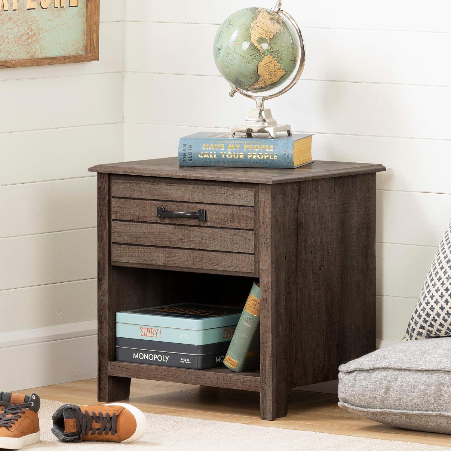 Cubby 1 Drawer Nightstand