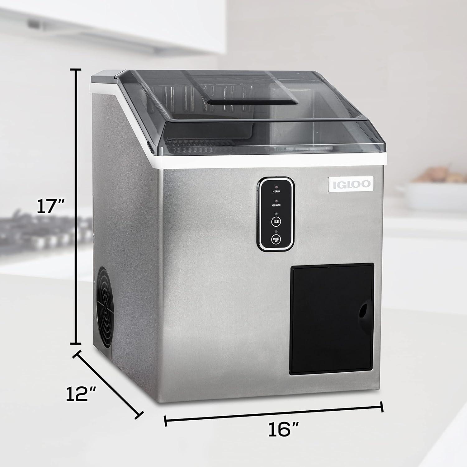 Igloo 44 lb Ice Maker and Dispensing Ice Shaver