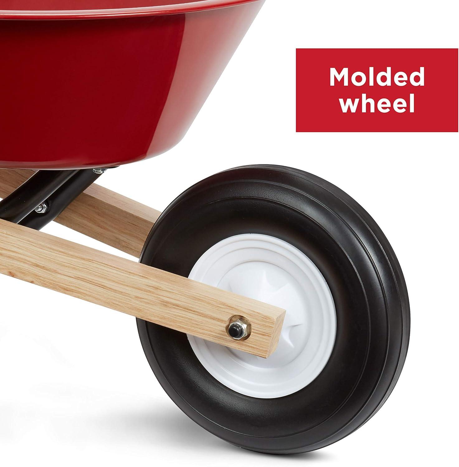Radio Flyer Kid's Wheelbarrow, Red Toy Wheelbarrow for Children