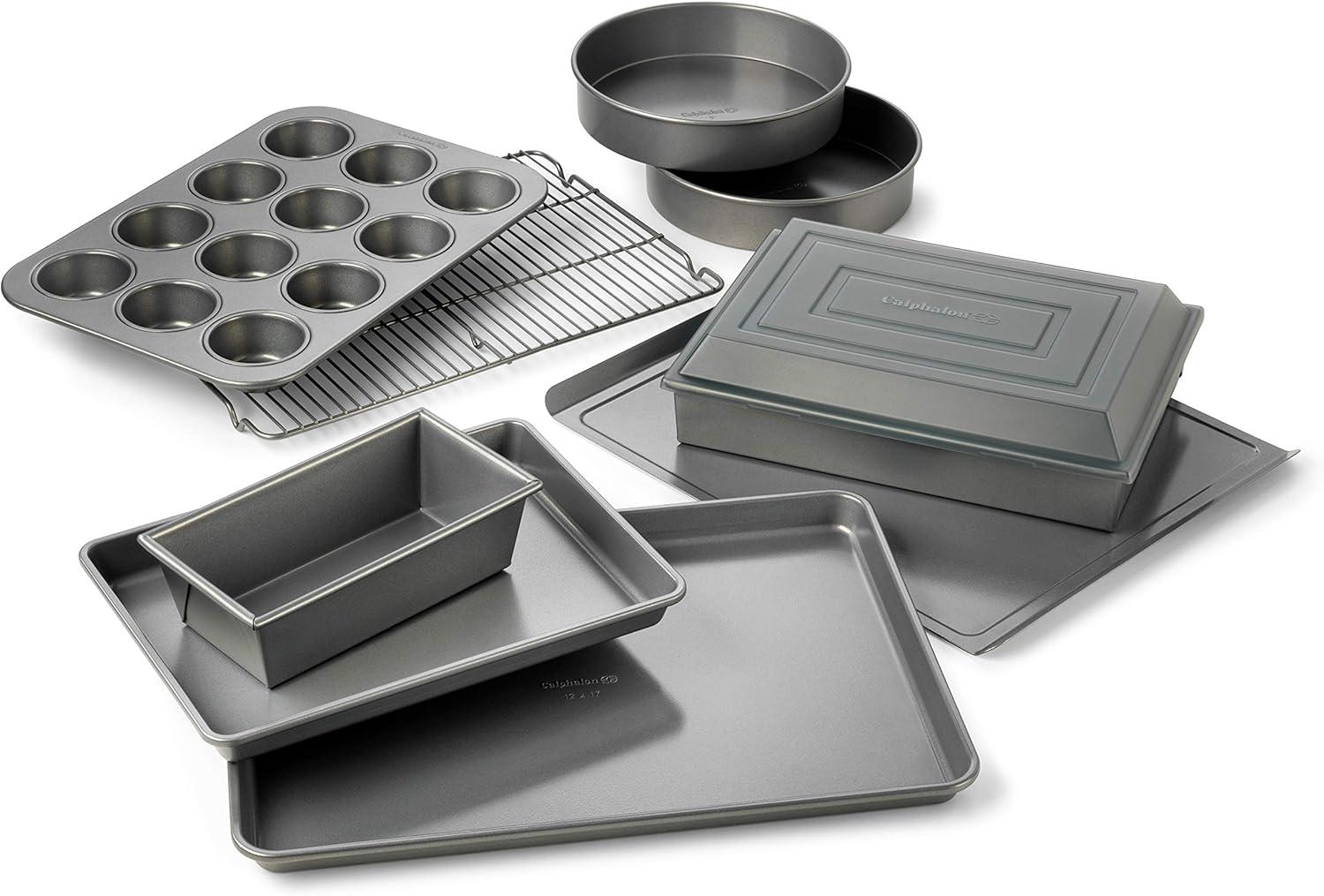 Calphalon 10-Piece Silver Non-Stick Bakeware Set