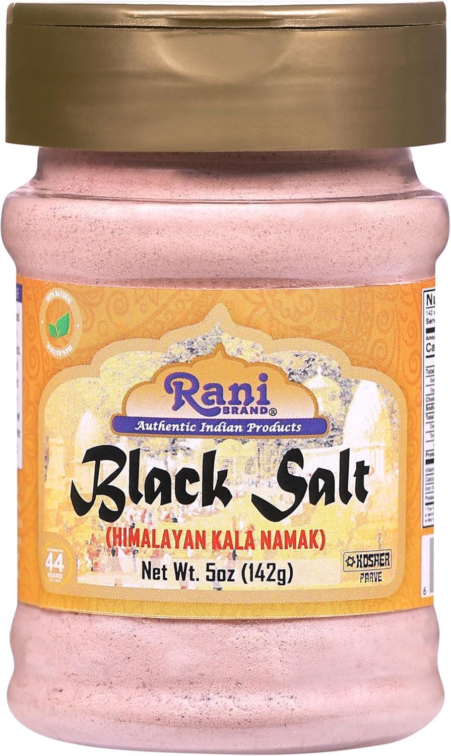 Black Salt (Kala Namak) Mineral Powder - 5oz (142g) - Rani Brand Authentic Indian Products
