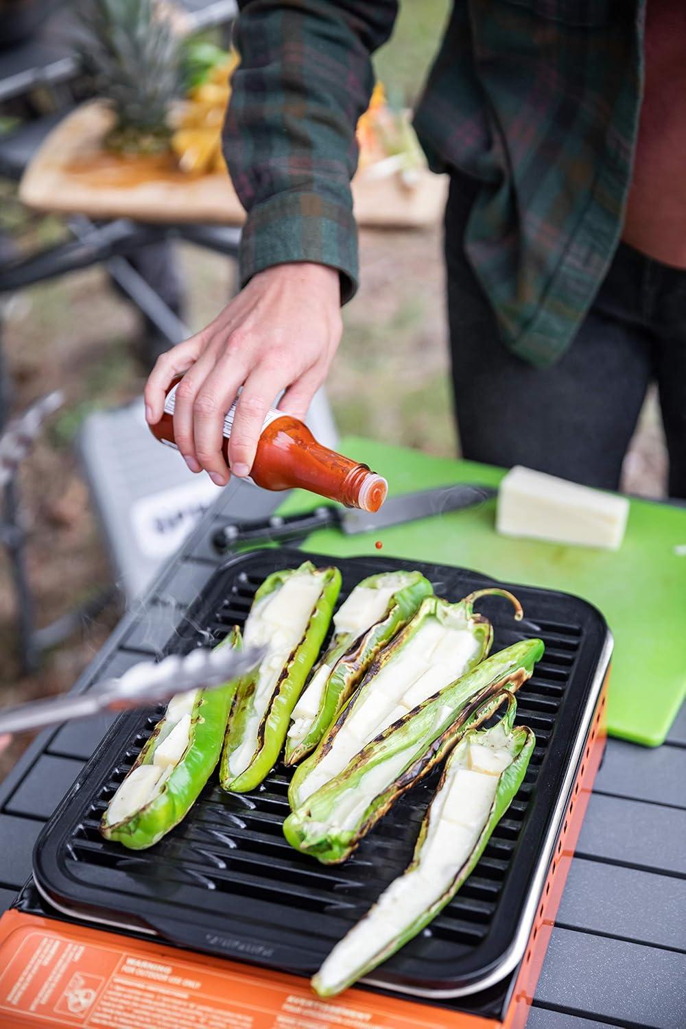 Eureka 2572202 SPRK Portable Butane Camping Grill, 1 Burner, Potters Clay