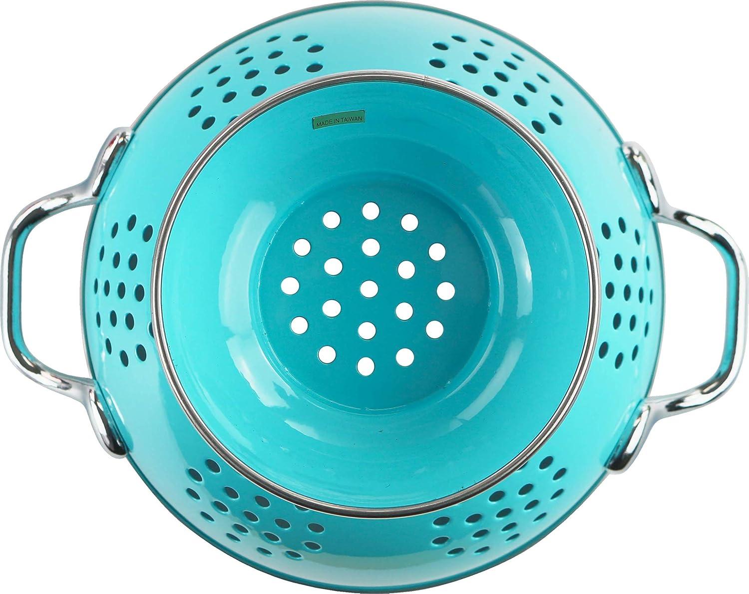 Calypso Basics 1.5qt Colander  Turquoise