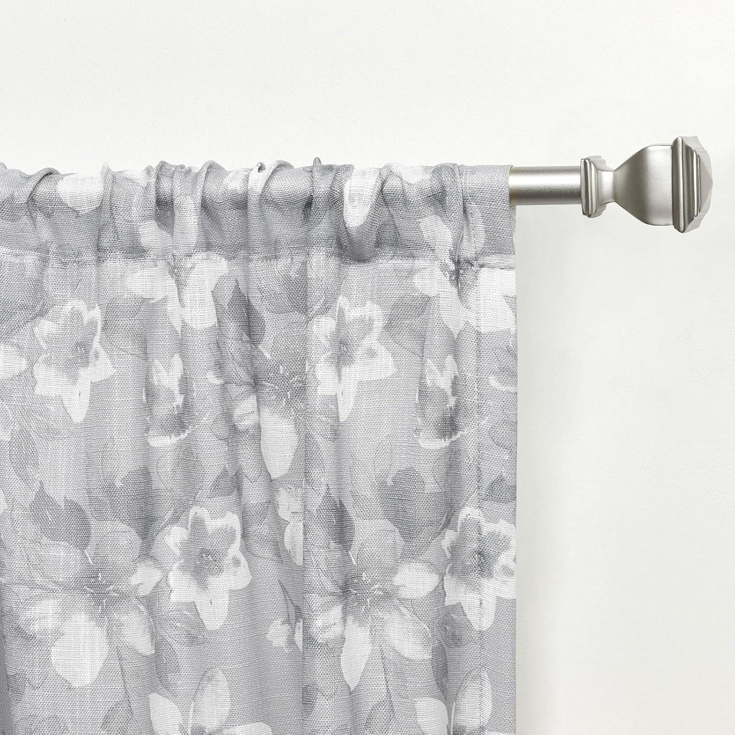 Nicole Miller Nicole Miller New York Dara Light Filtering, Semi Sheer Rod Pocket Curtain Panels (Set of 2)