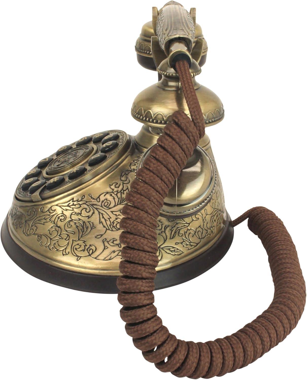 Versailles Palace Antique Brass 6" Corded Telephone