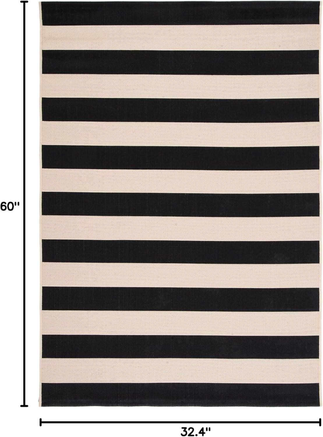 Highland Dunes Bridgeman Performance Striped Rug