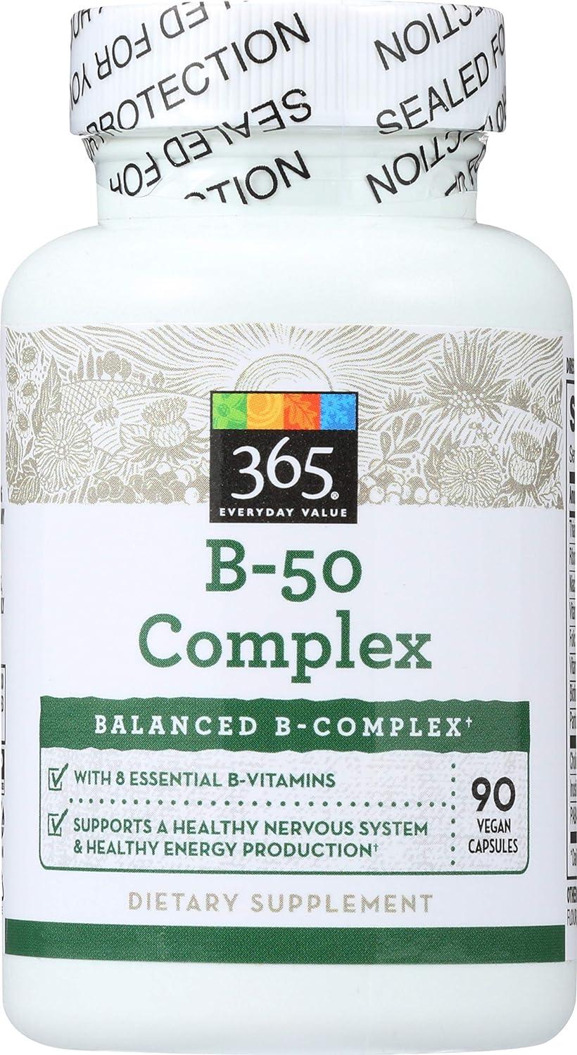 365 by Whole Foods Market, Vitamin B50 Complex, 90 Veg Capsules