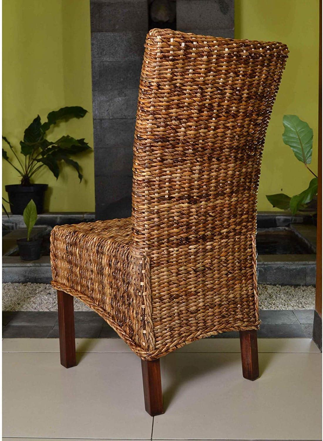 International Caravan Bali Arizona Woven Abaca Dining Chair (Set of 2)