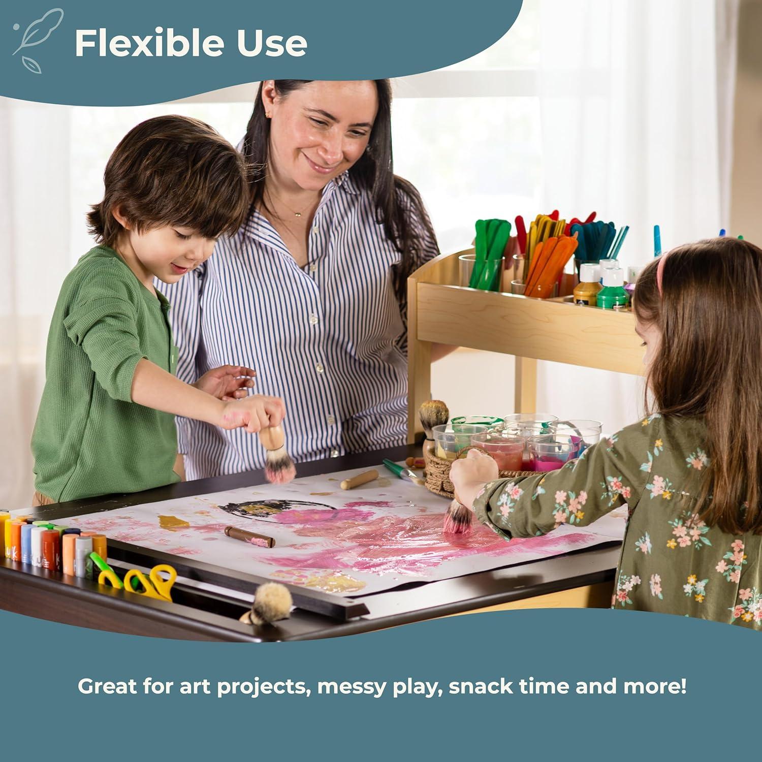 Kids Deluxe Art Center and Stool Set