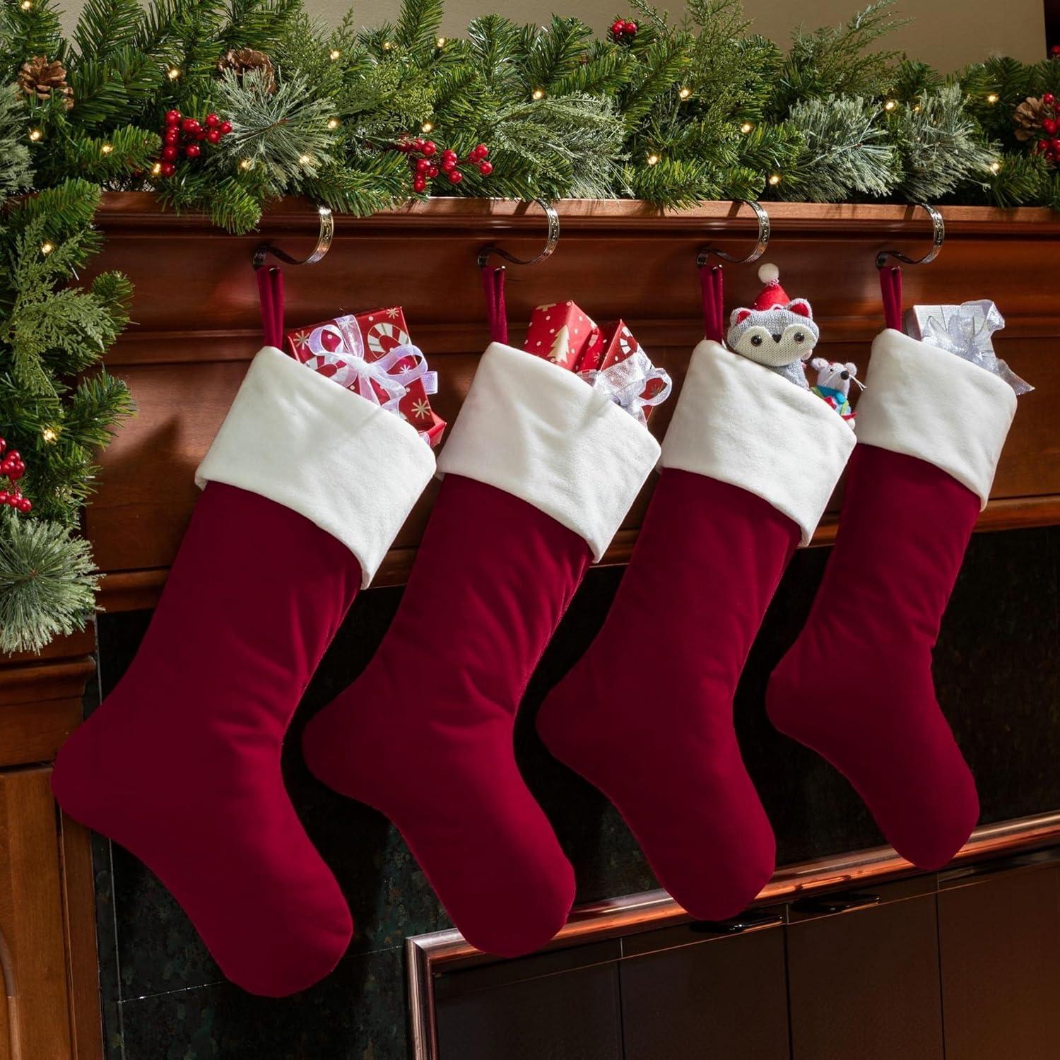 Holly MantleClip Stocking Holder