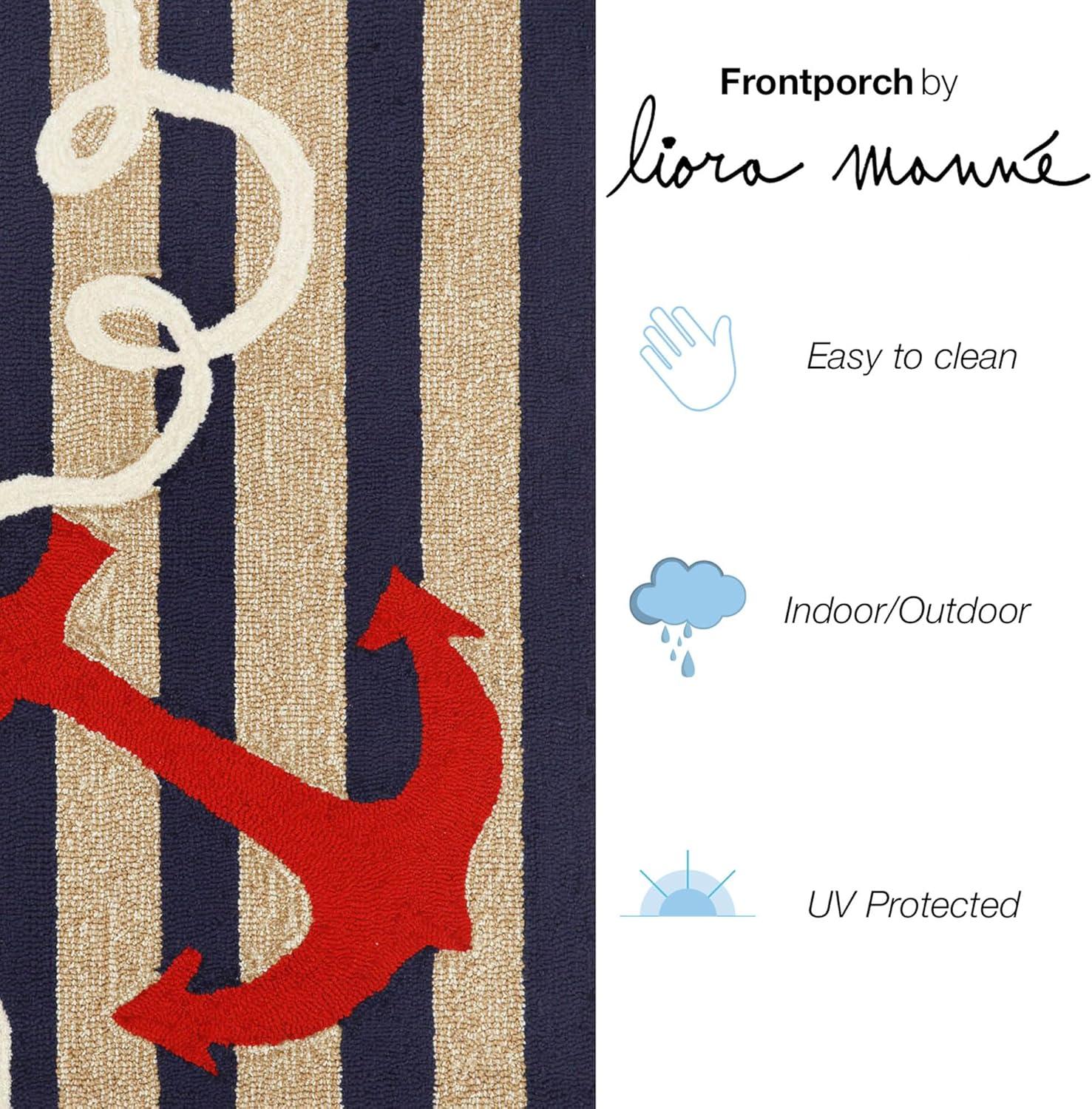 Anchor Hand Tufted Indoor Outdoor Rug