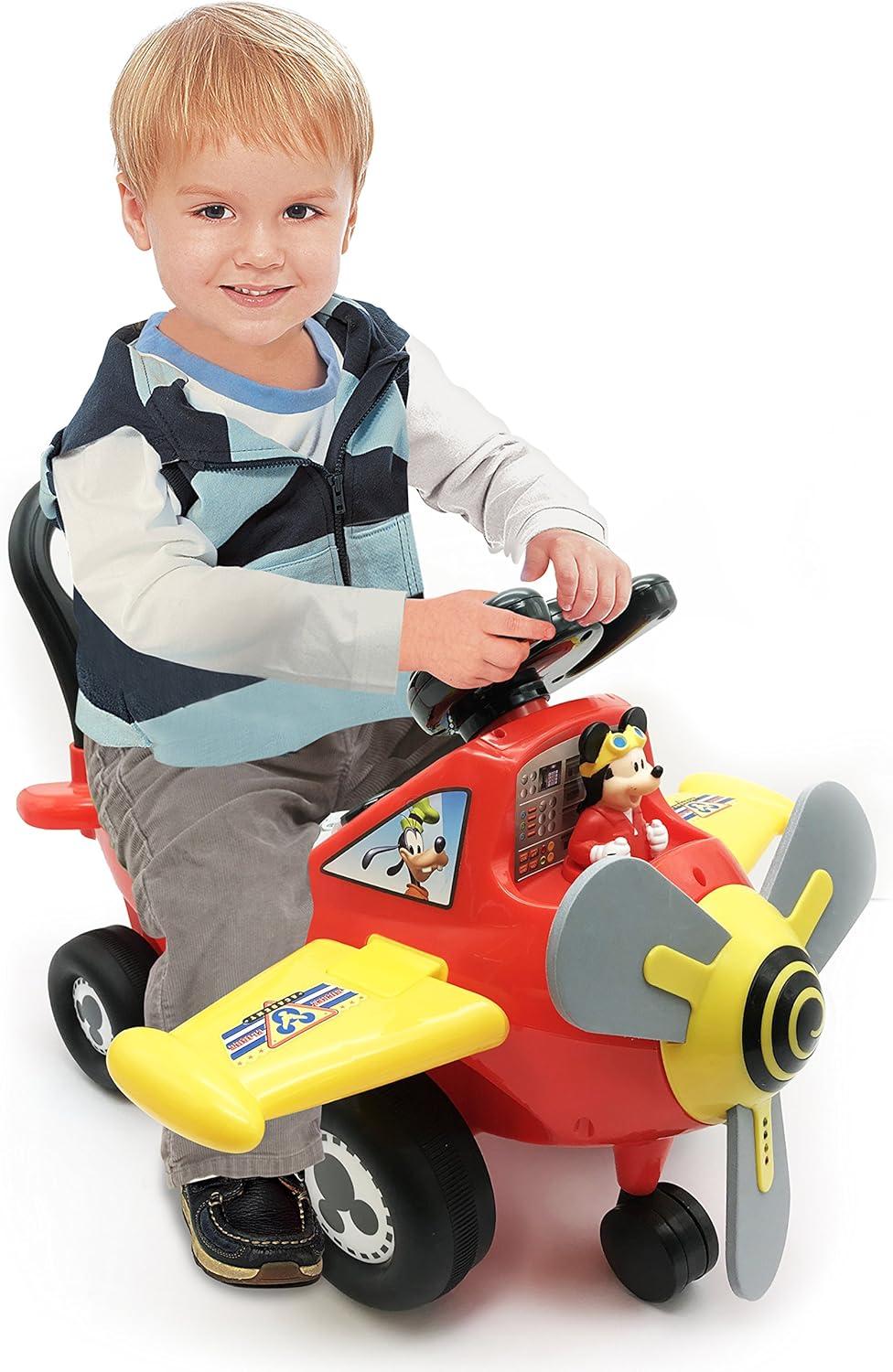 Kiddieland Kiddieland 1 Seater Disney - Mickey Mouse Disney Airplane Push/Scoot