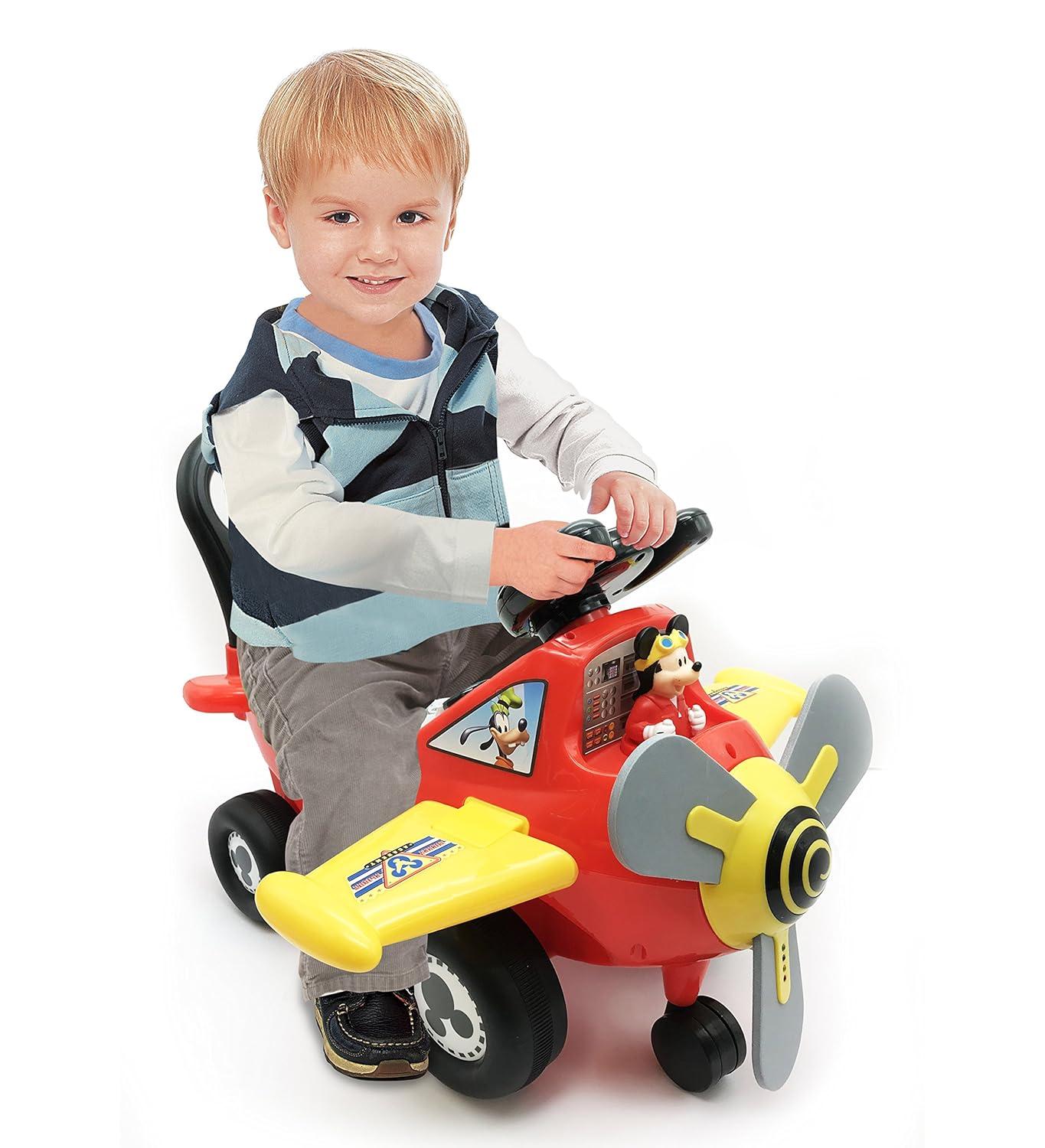 Kiddieland Kiddieland 1 Seater Disney - Mickey Mouse Disney Airplane Push/Scoot