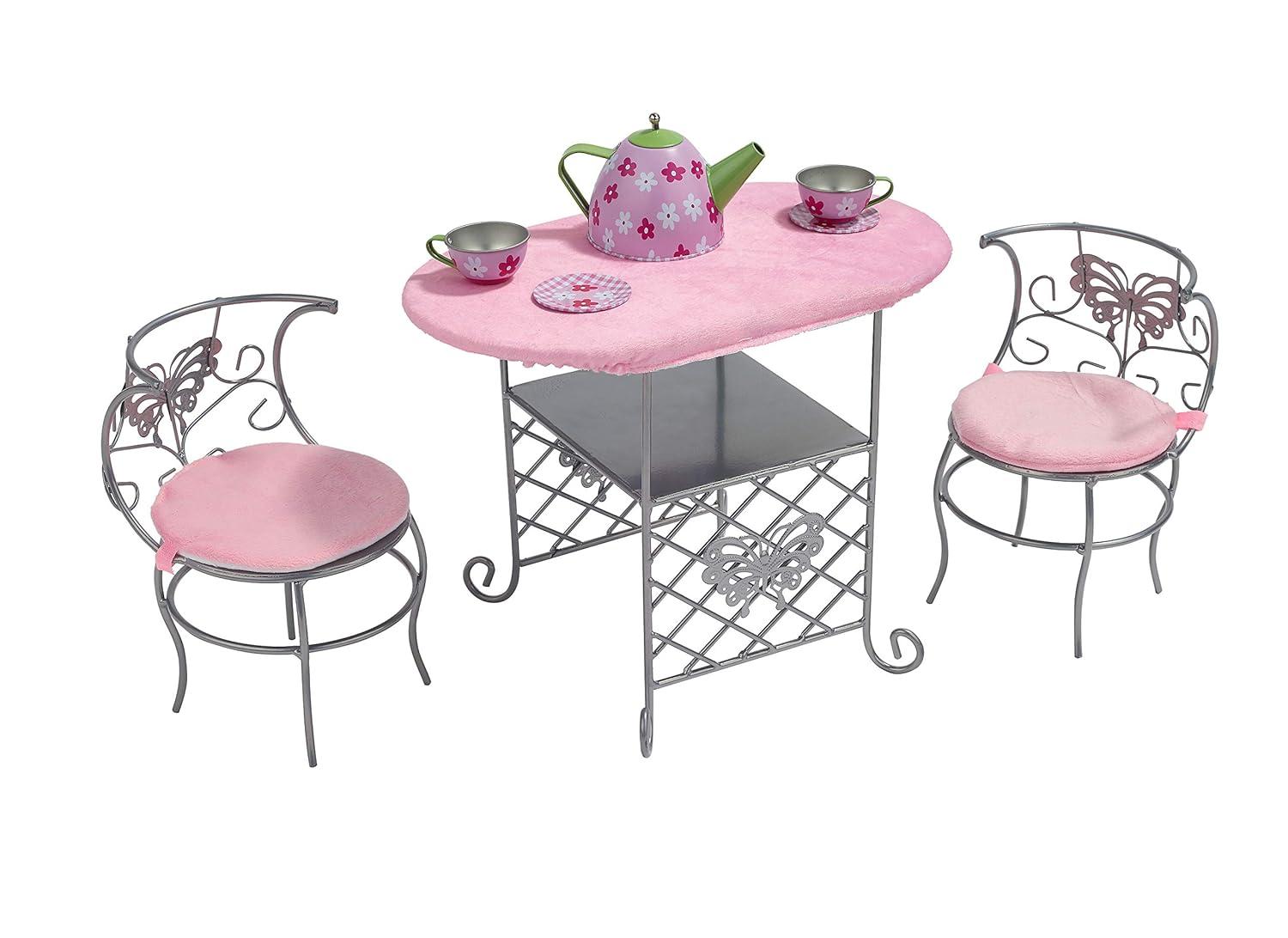 Badger Basket Tea Time Doll Table and Chair Set with Accessories