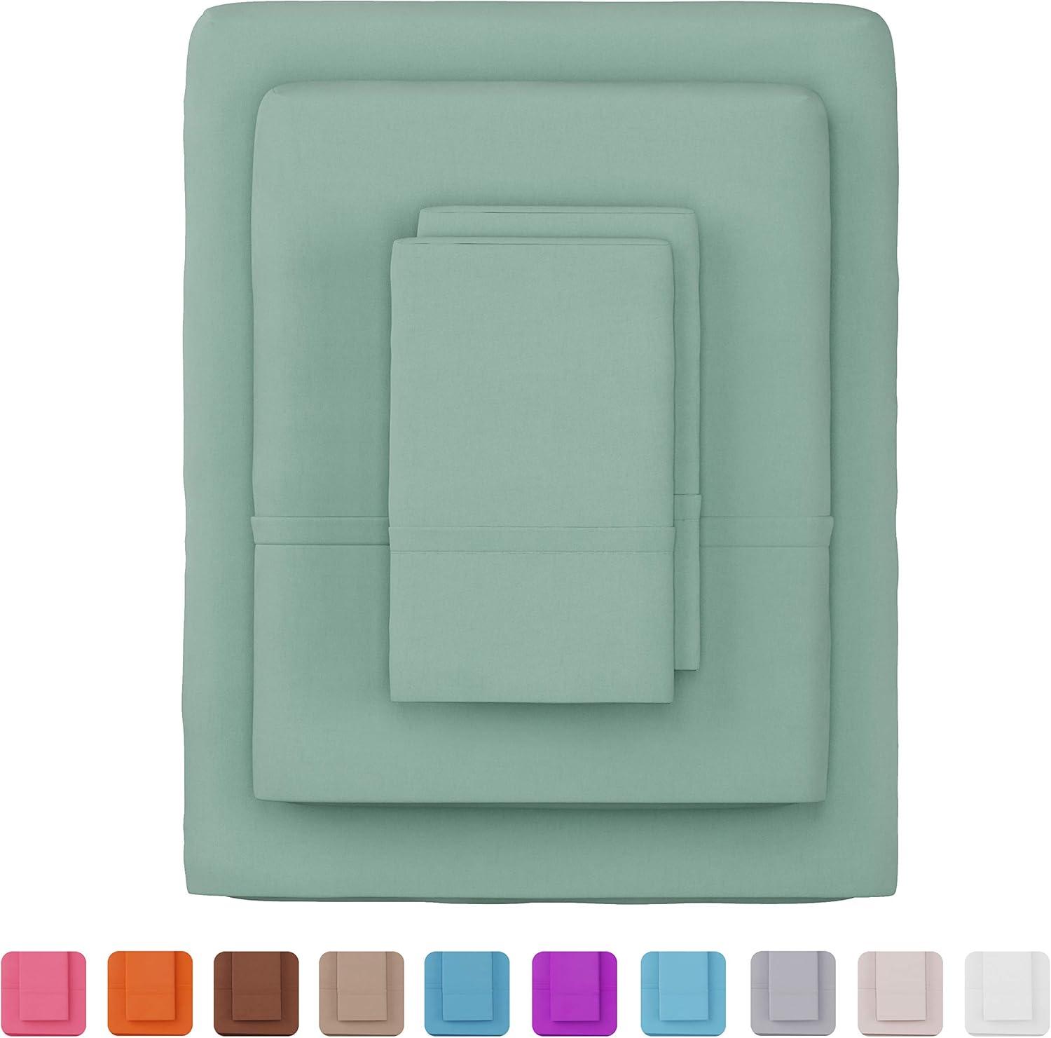 Lavish Home Series 1200 Brushed Microfiber Sheet Set - Wrinkle, Stain & Fade Resistant Bed Linens & Pillowcases