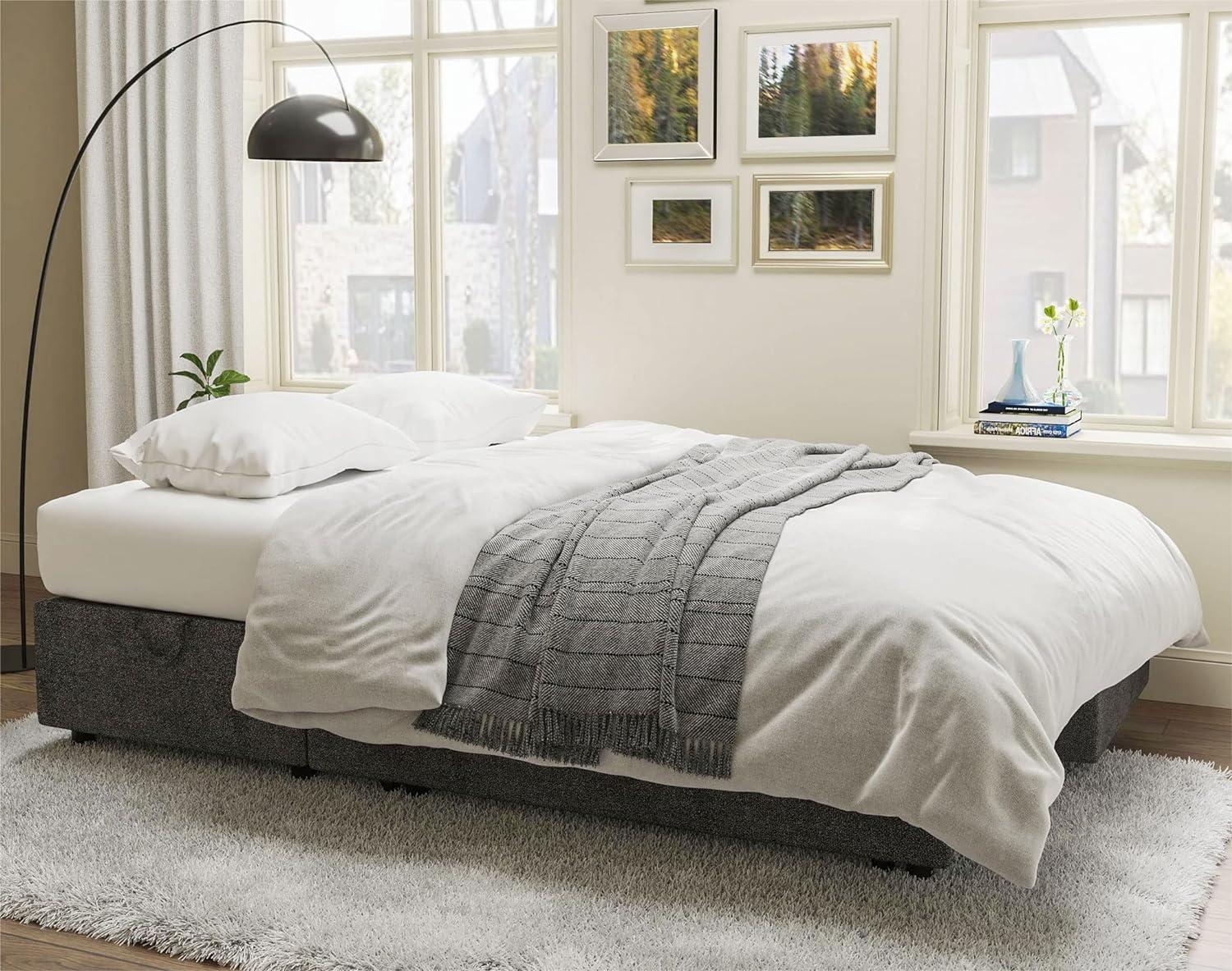 VANACC Sofa Bed, Sleeper Sofa with Storage Chaise-2 in 1 Pull Out Couch Bed for Living Room, Sectional Couch with Pull Out Bed Gray