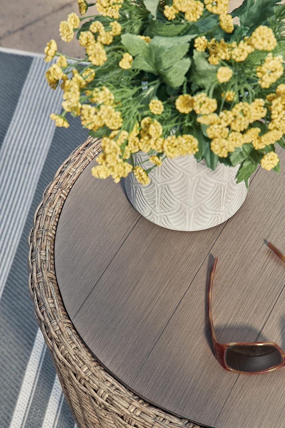 Rattan Side Table