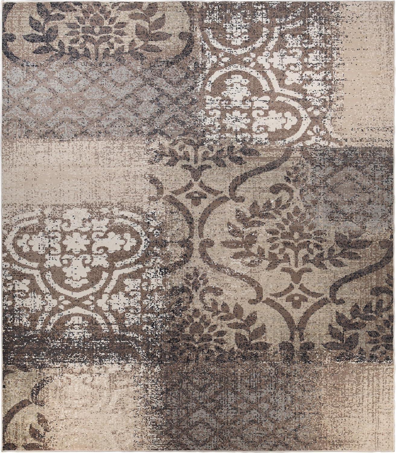 Superior Bristol Indoor Area Rug, 10' x 14', Beige-Brown