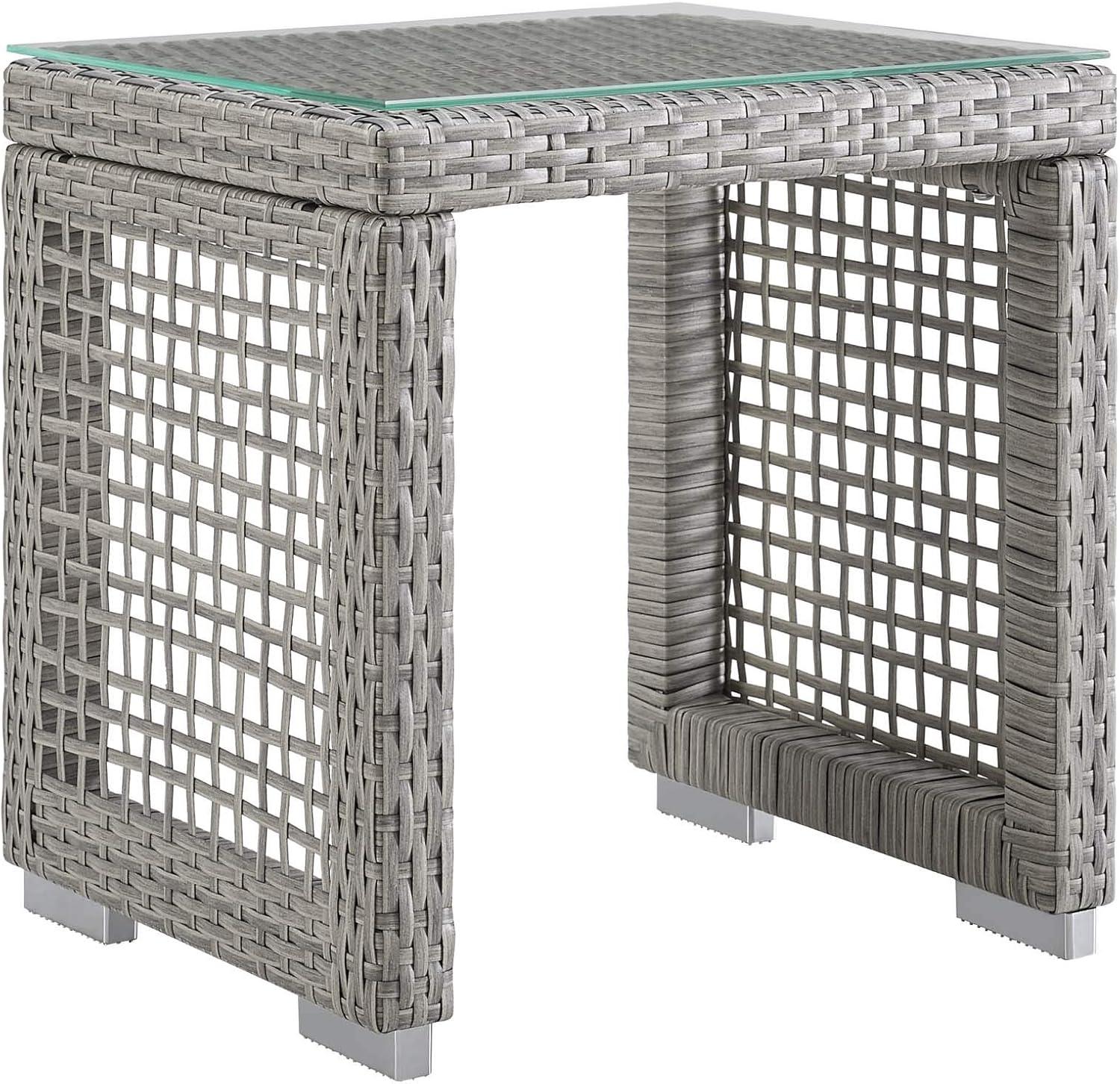 Gray 3-Piece Outdoor Wicker Rattan Patio Set