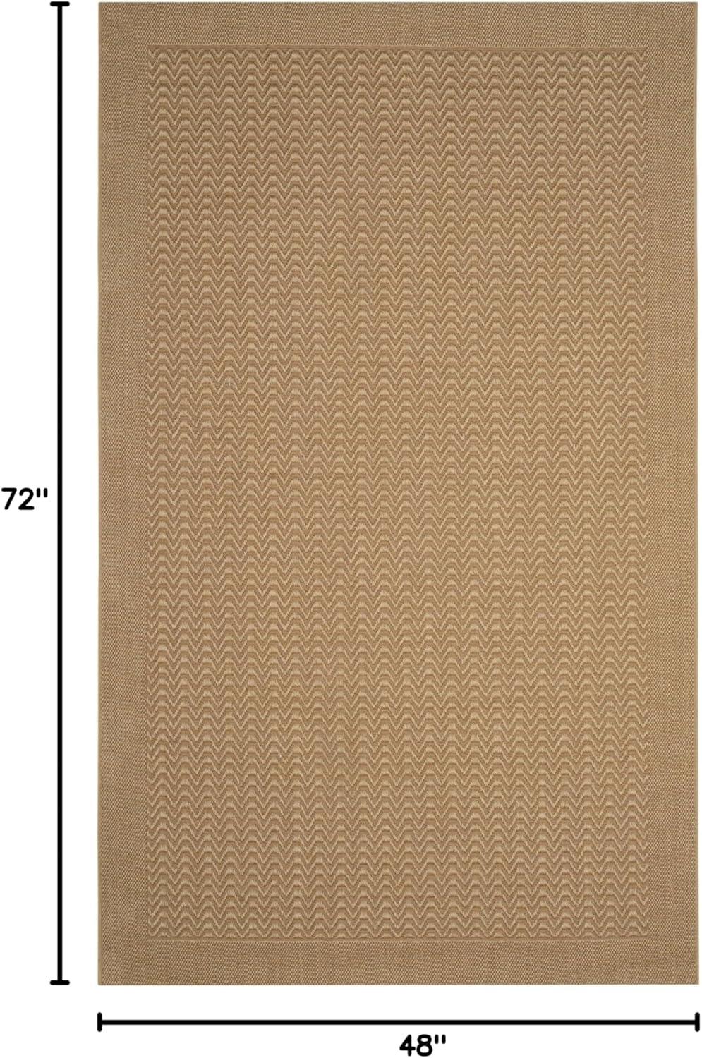 Huxley Sisal PAB321 Power Loomed, Jacquard Weave Indoor Accent Rug - 4'x6' - Maize - Safavieh