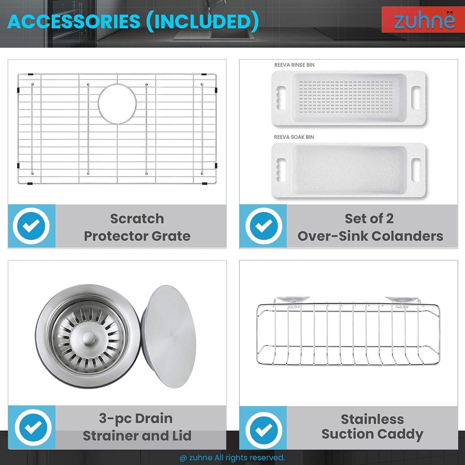 23'' L Undermount Single Bowl Stainless Steel Kitchen Sink