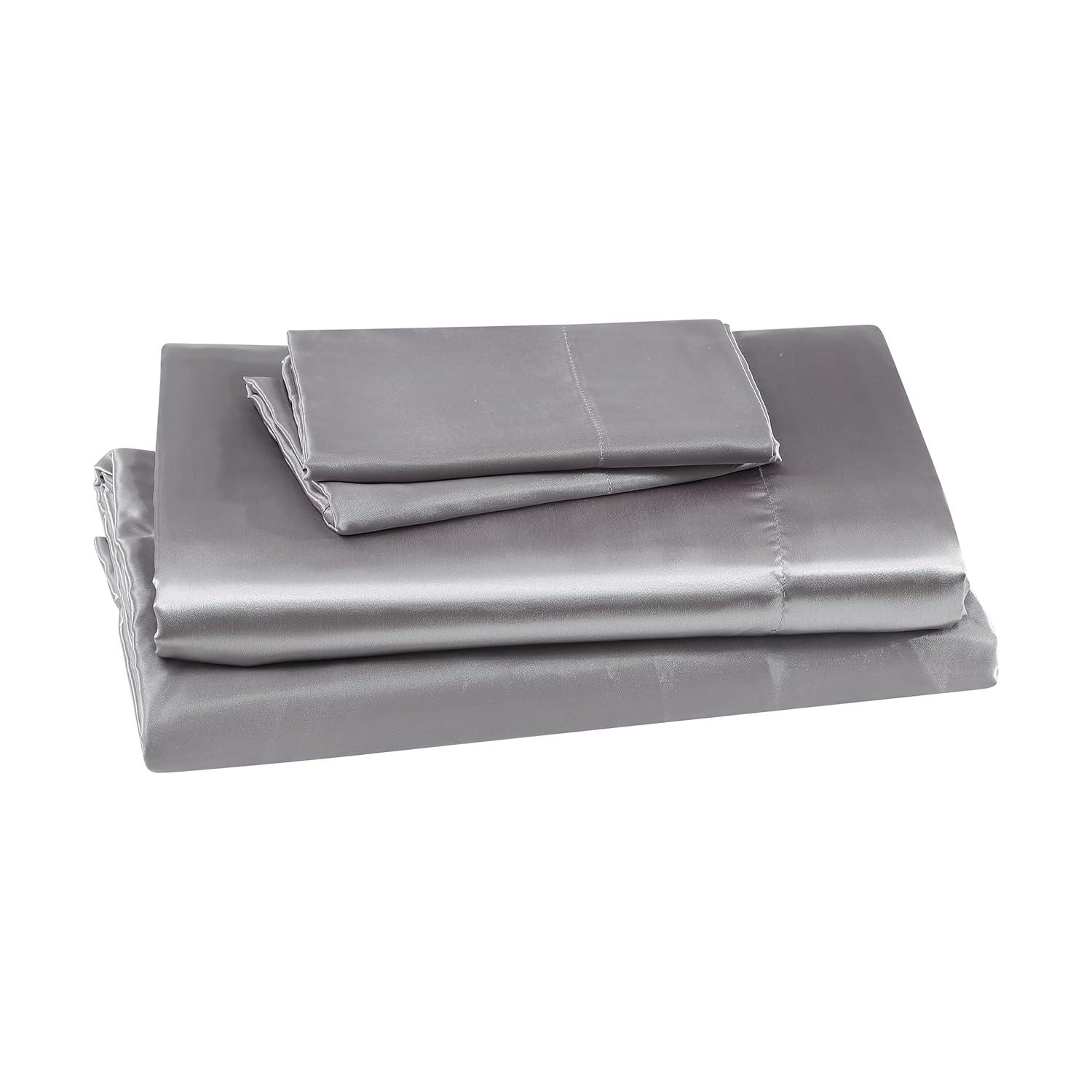 Bare Home Satin Sheet Set