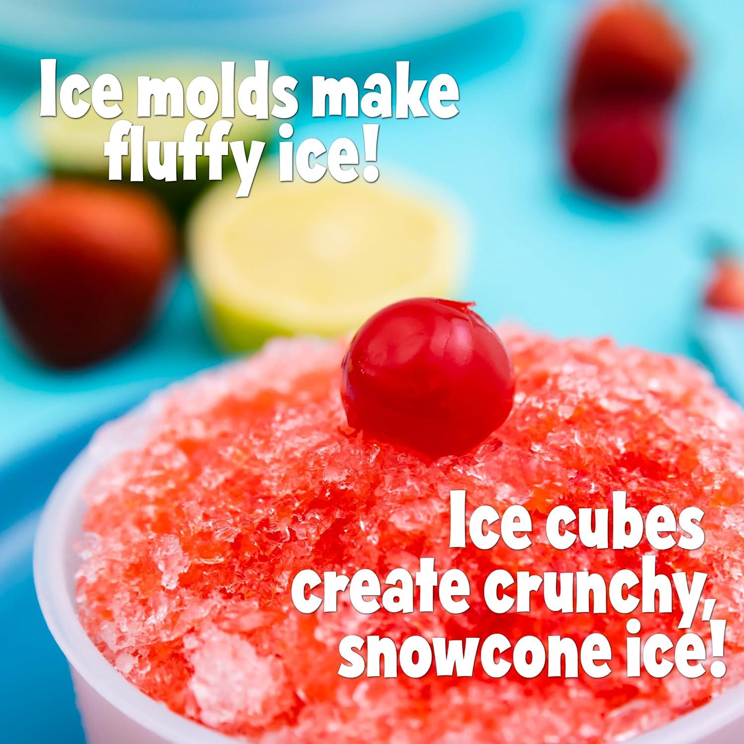 Hawaiian Shaved Ice Mini Snow Cone Machine - Portable Countertop Ice Shaver