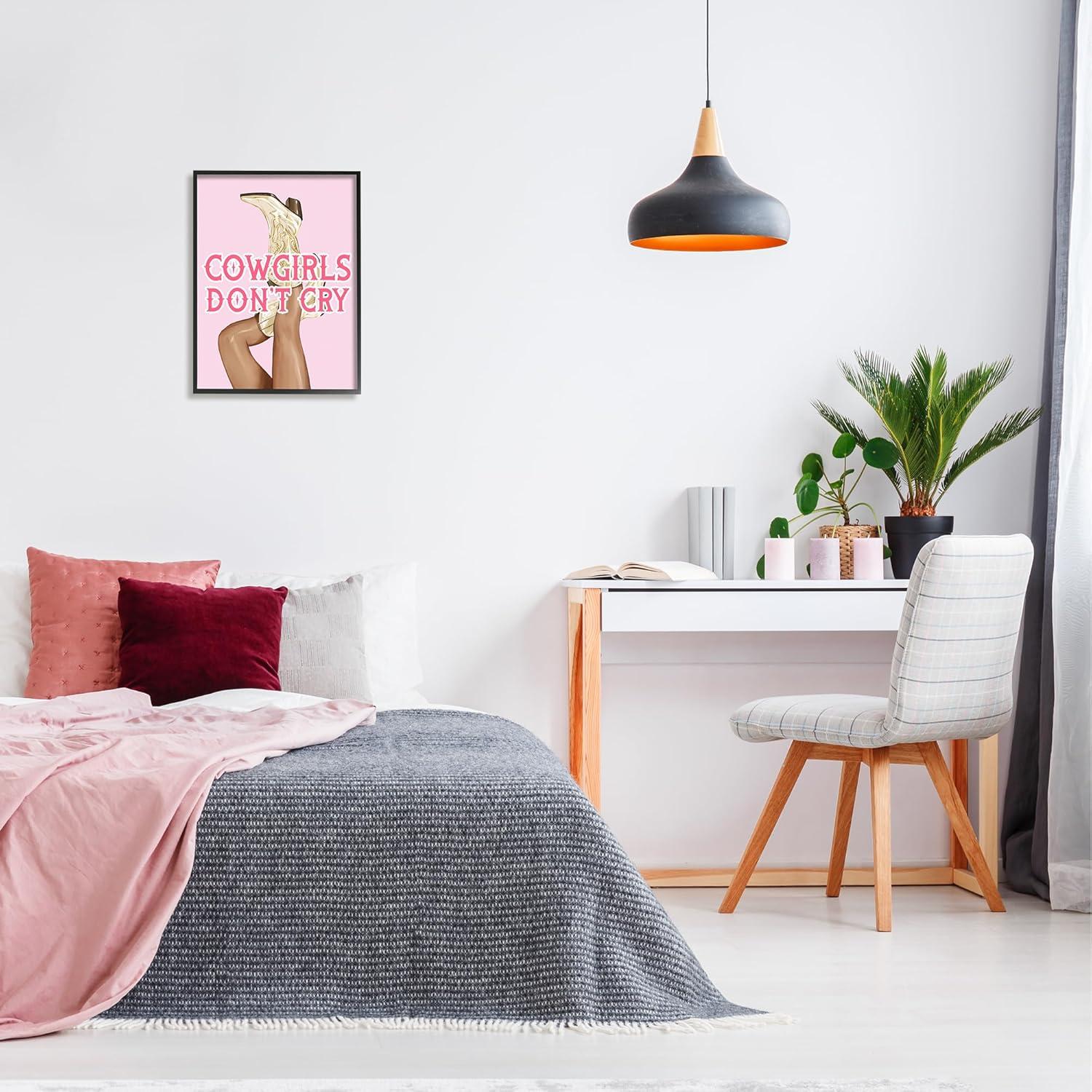 Stupell Industries " Cowgirls Don't Cry Phrase " by Ziwei Li